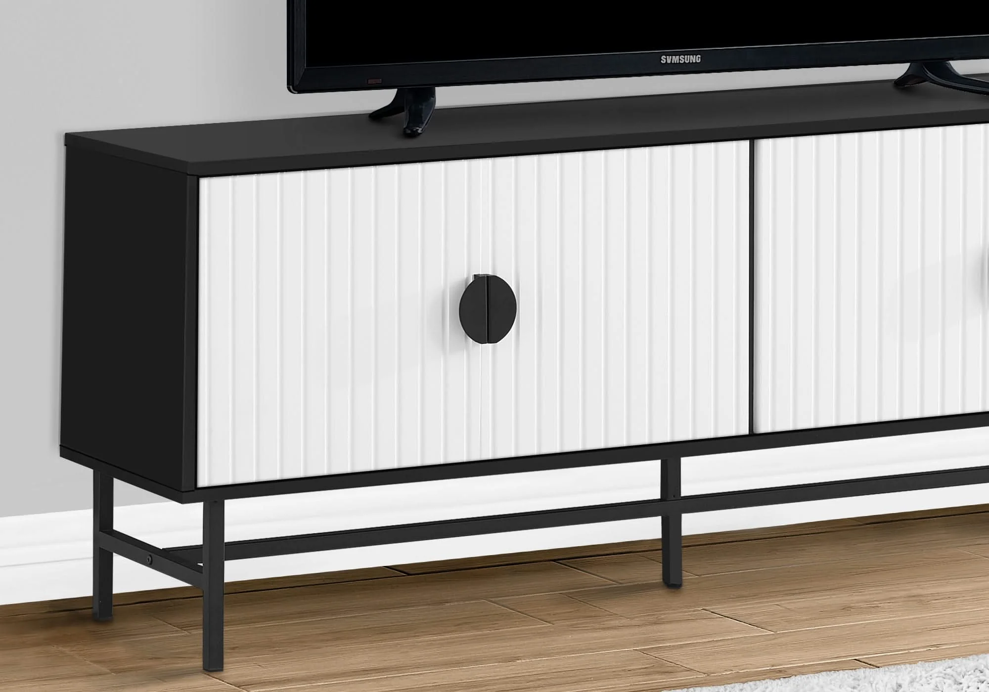 TV Stand, Console, Media Entertainment Center, Storage Cabinet, And Contemporary & Modern - Image 4