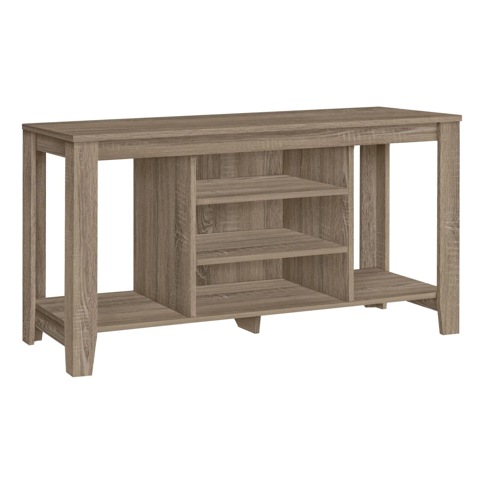 TV Stand, Console, Media Entertainment Center, Versatile Storage Shelves - Image 3