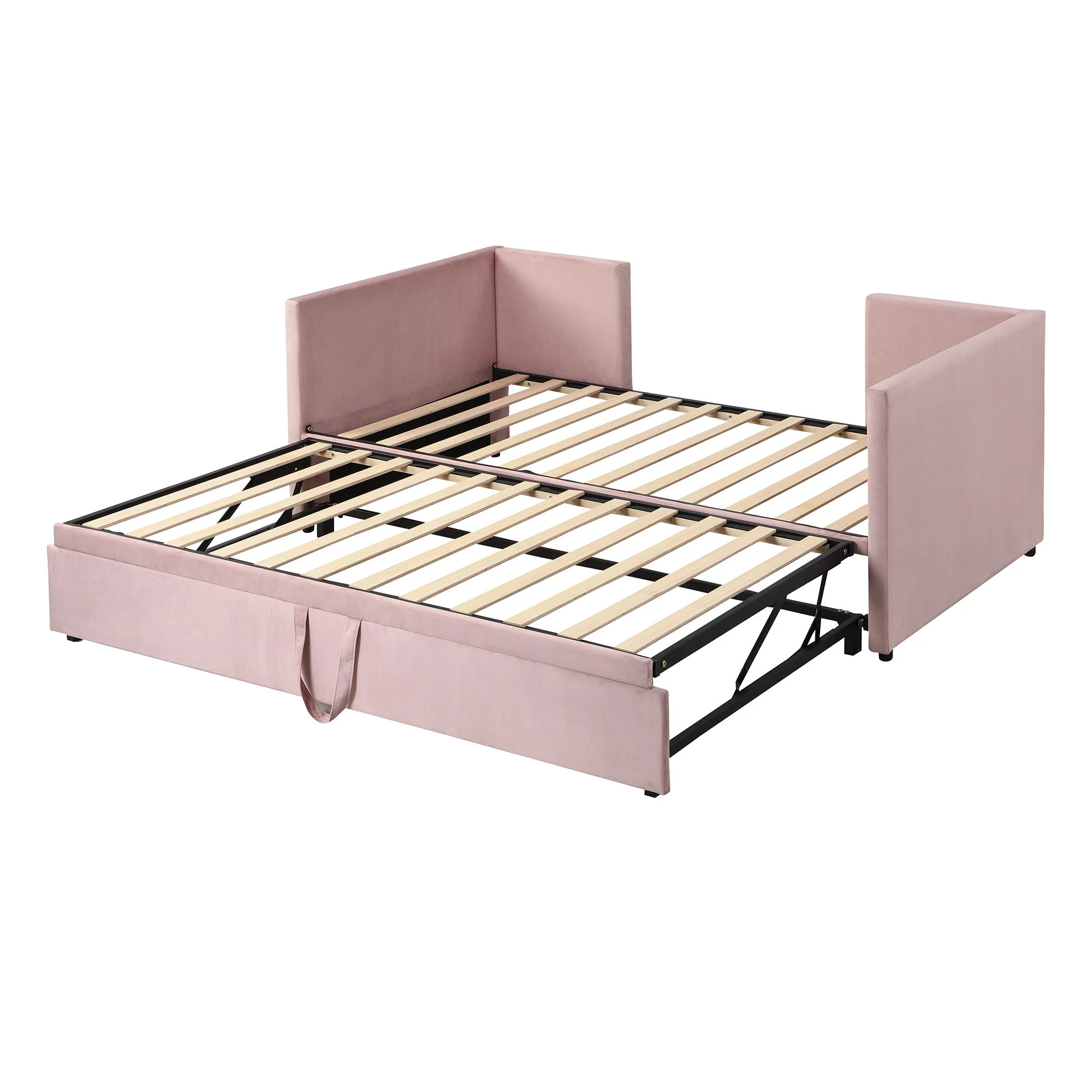 Twin Size Upholstered Daybed With Pop Up Trundle - Image 4