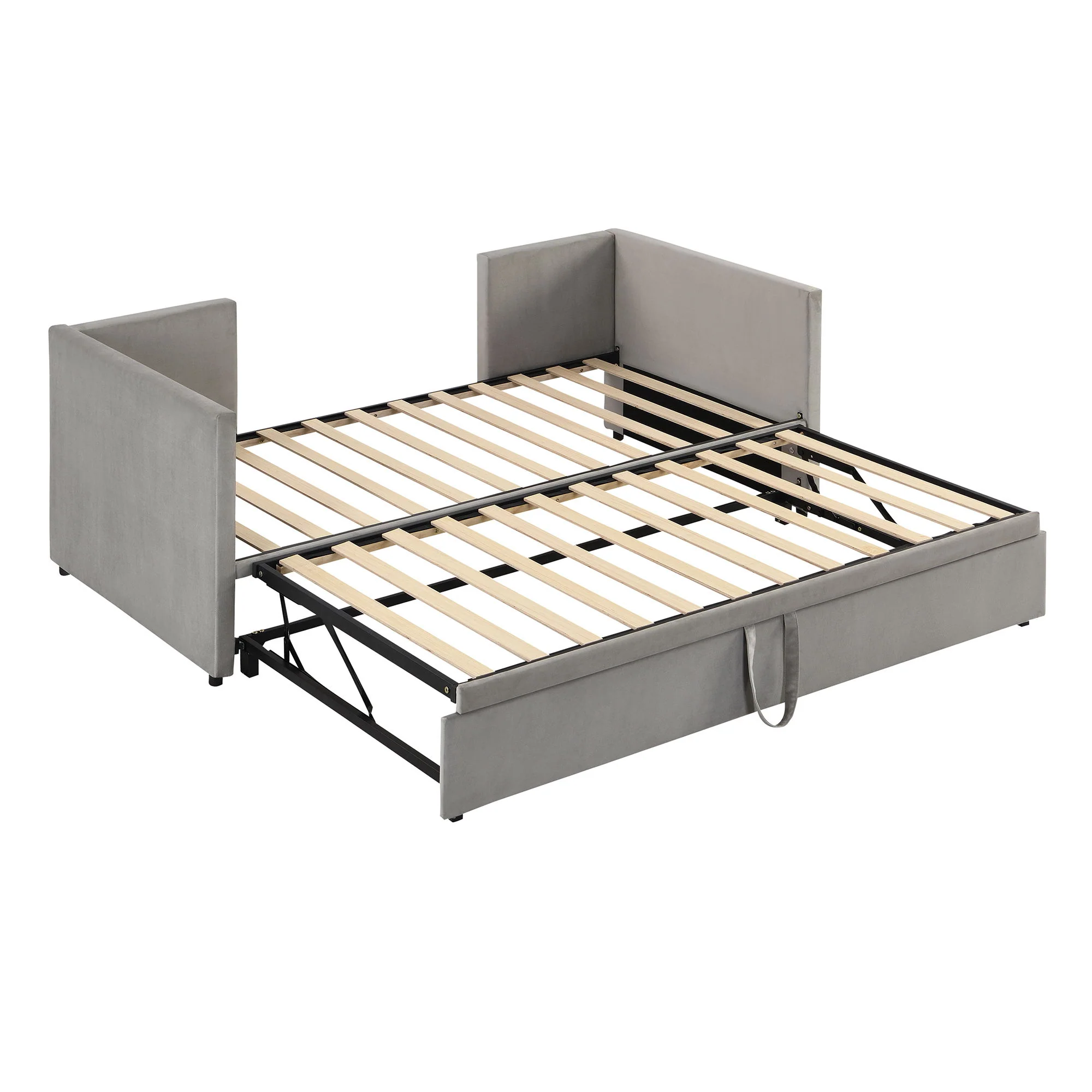 Twin Size Upholstered Daybed With Pop Up Trundle - Image 5