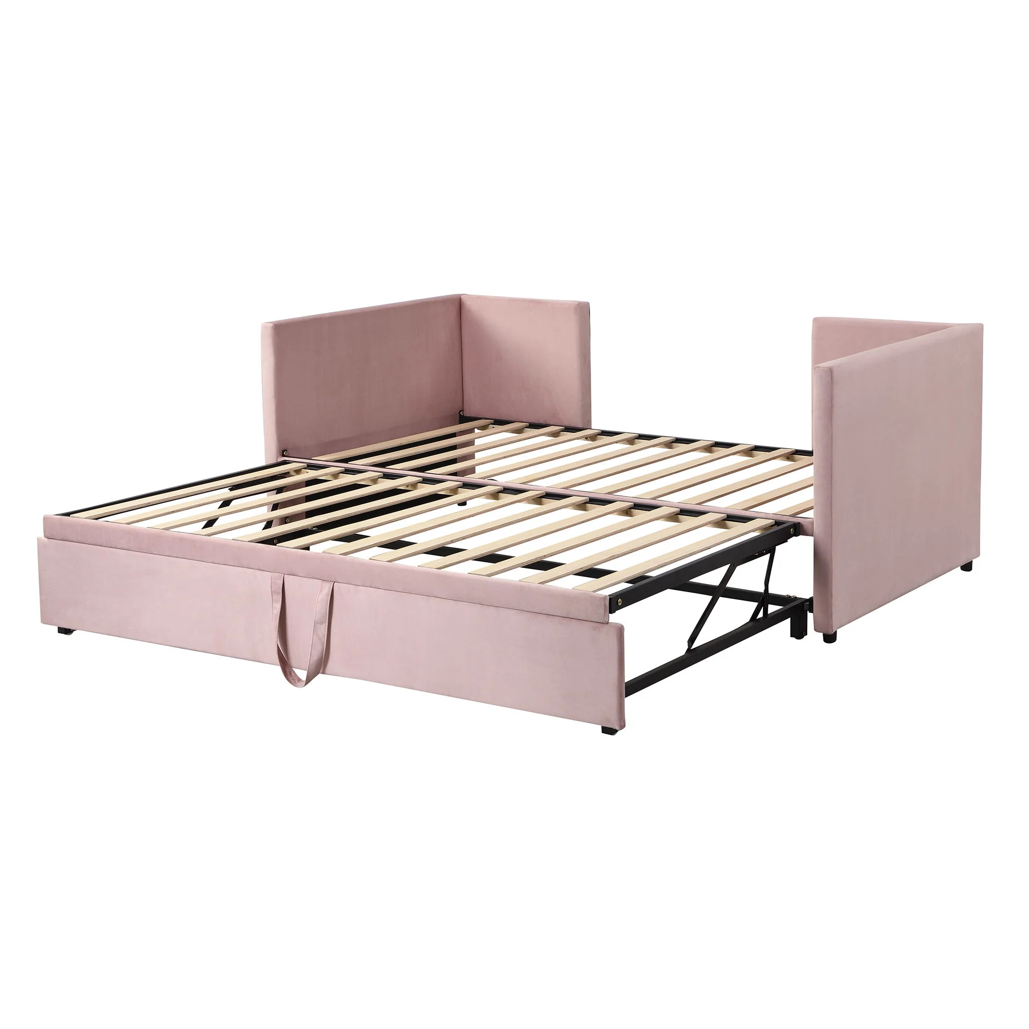 Twin Size Upholstered Daybed With Pop Up Trundle - Image 7