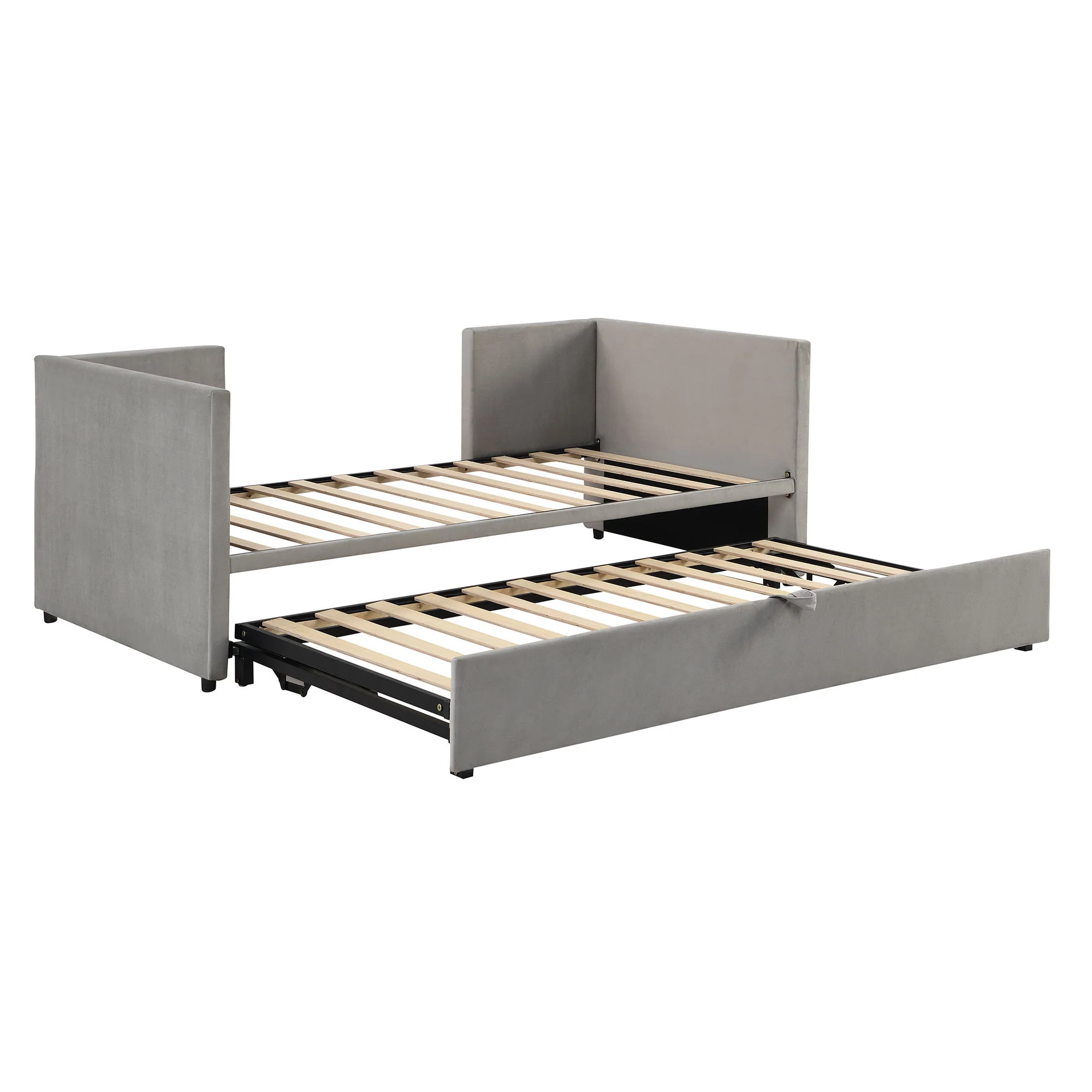 Twin Size Upholstered Daybed With Pop Up Trundle - Image 8