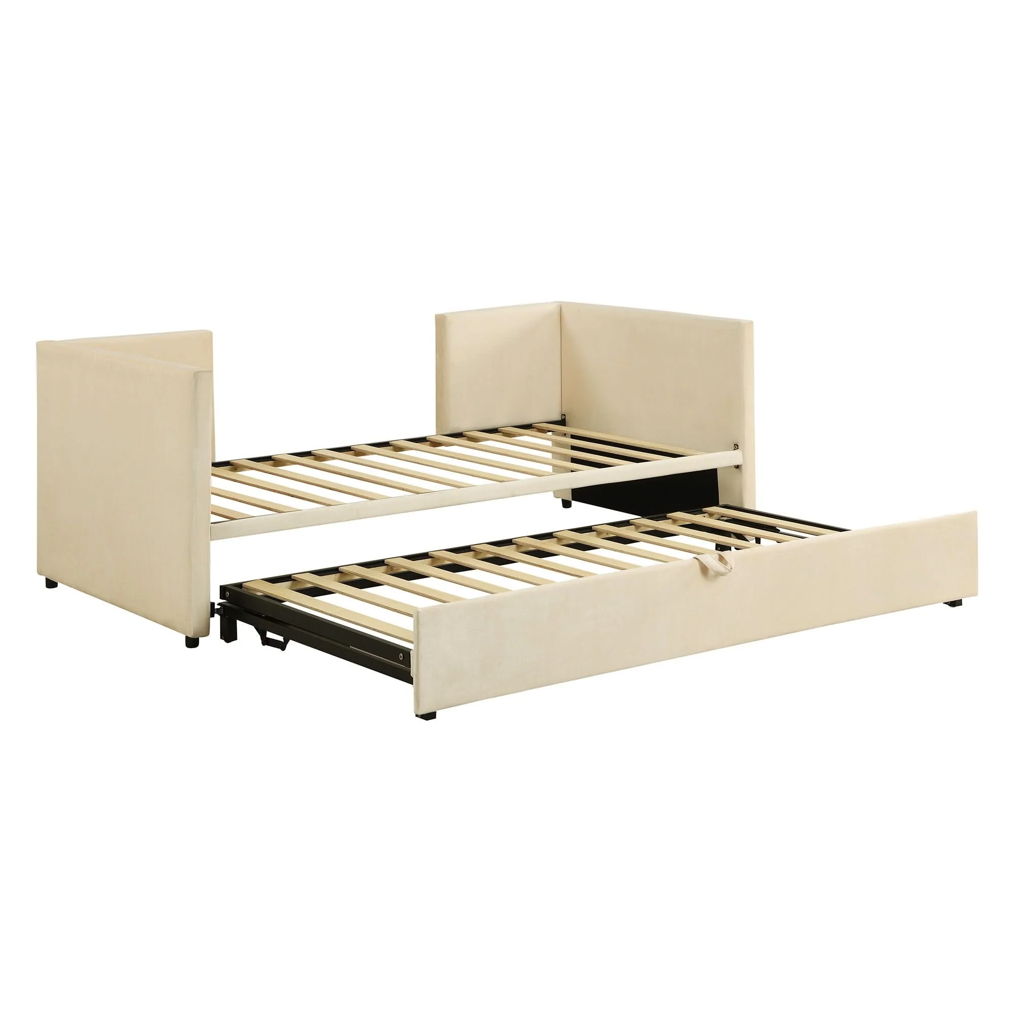 Twin Size Upholstered Daybed With Pop Up Trundle - Image 9