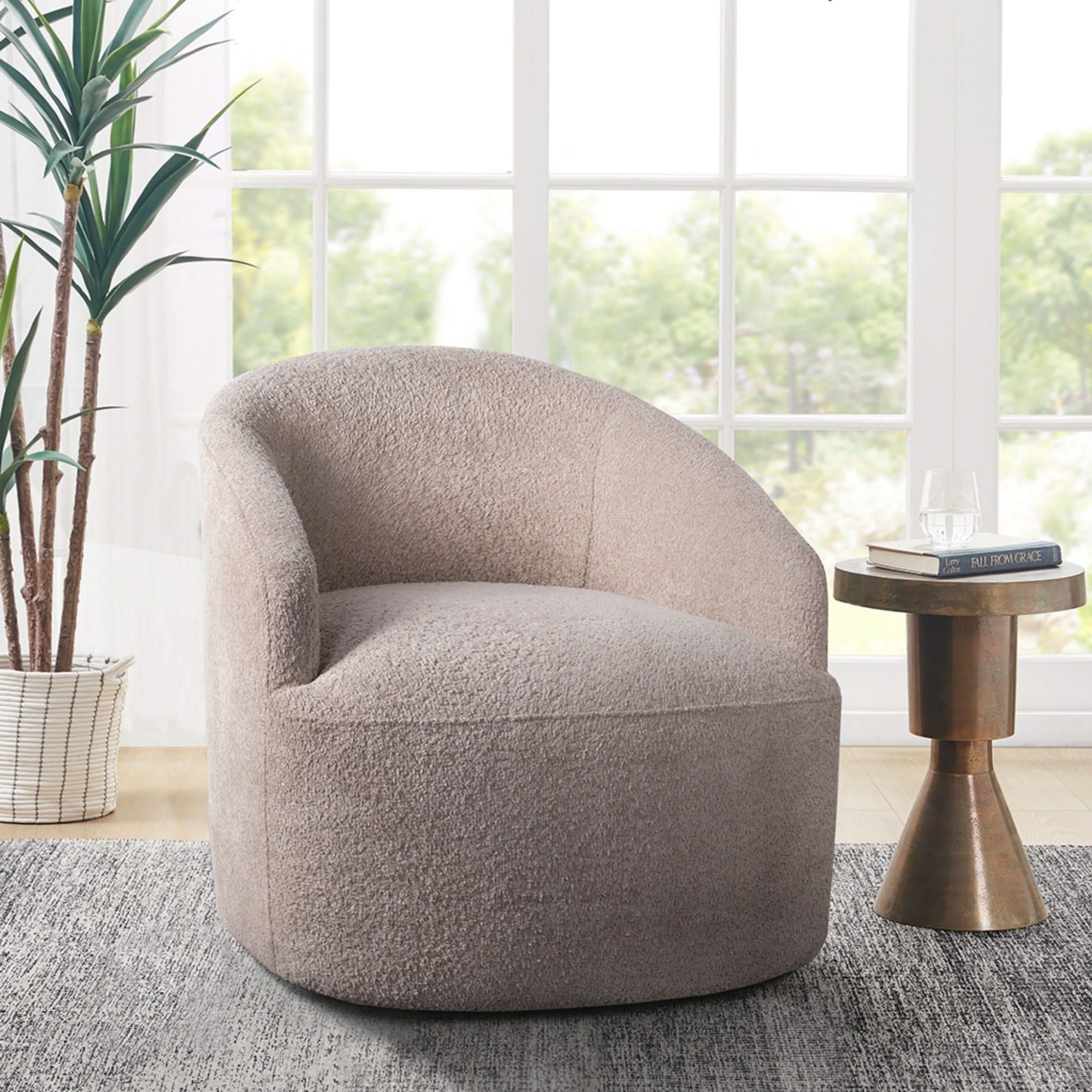 Upholstered 360 Degree Swivel Chair - Image 2