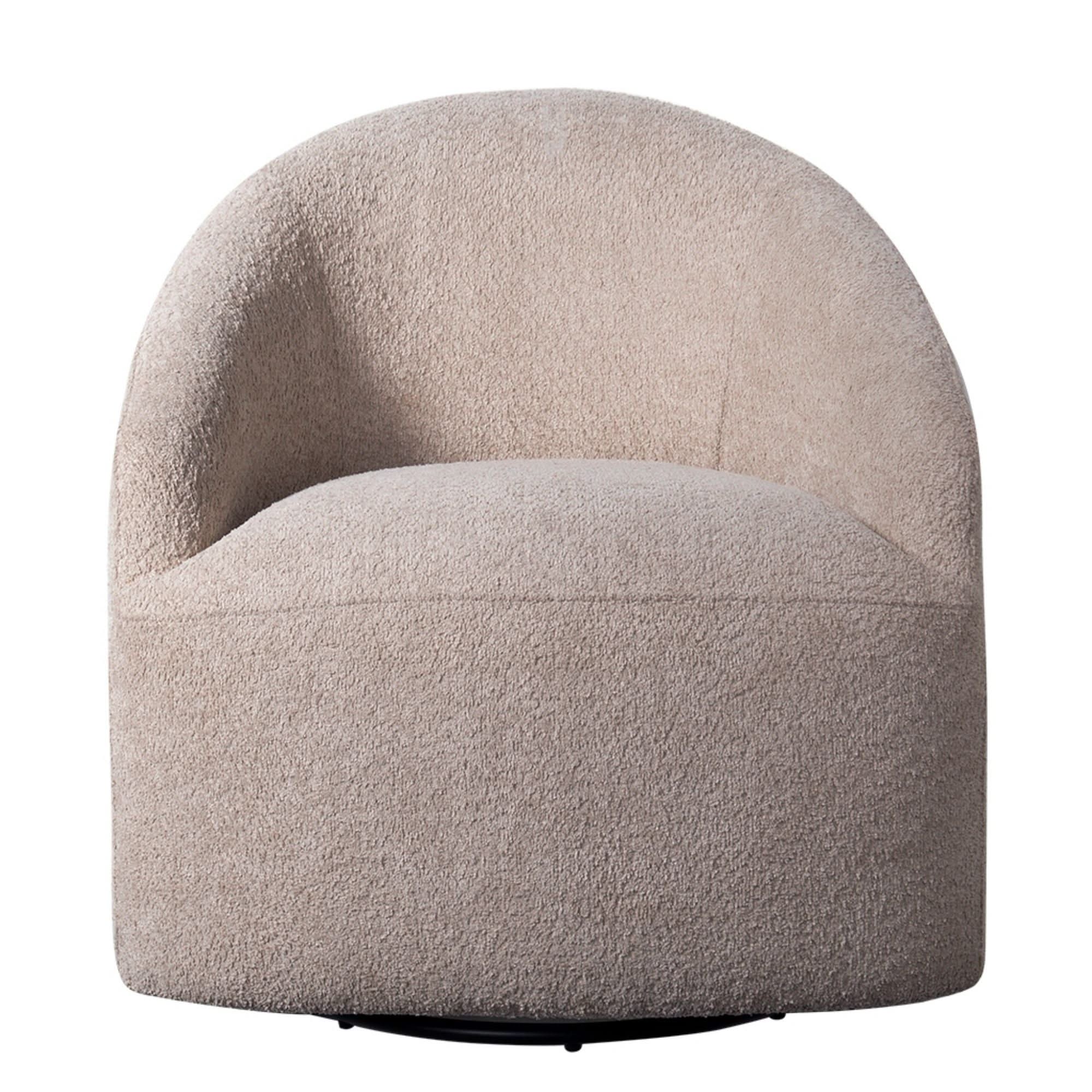 Upholstered 360 Degree Swivel Chair - Image 4