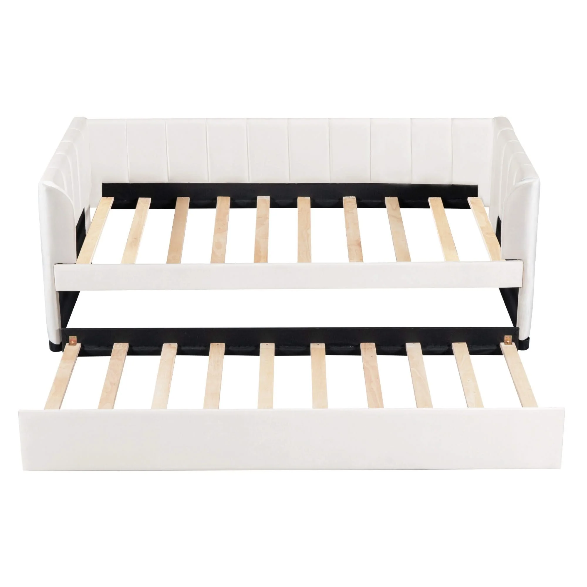 Upholstered Daybed With Ergonomic Design Backrest - Image 16