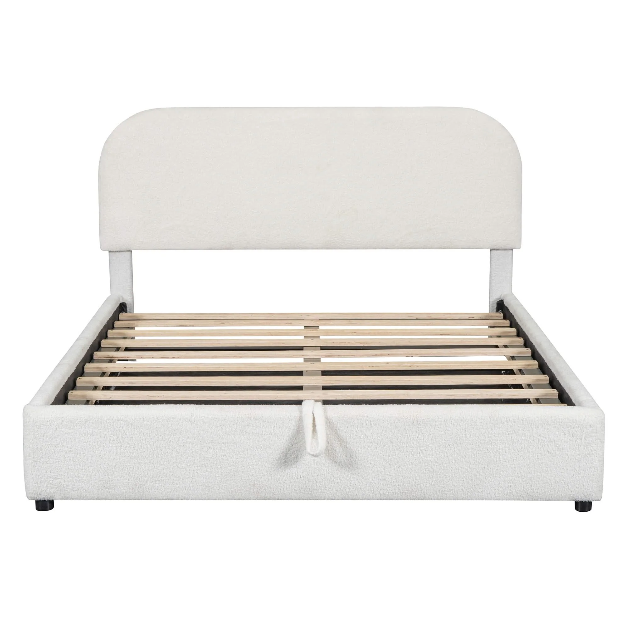 Upholstered Platform Bed With Hydraulic Storage System - Image 6