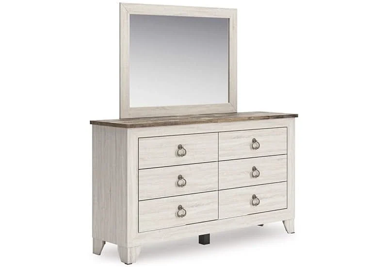 Urus White Rustic Farmhouse 5 Piece Bedroom Set with Modern Farmhouse Style - Image 8