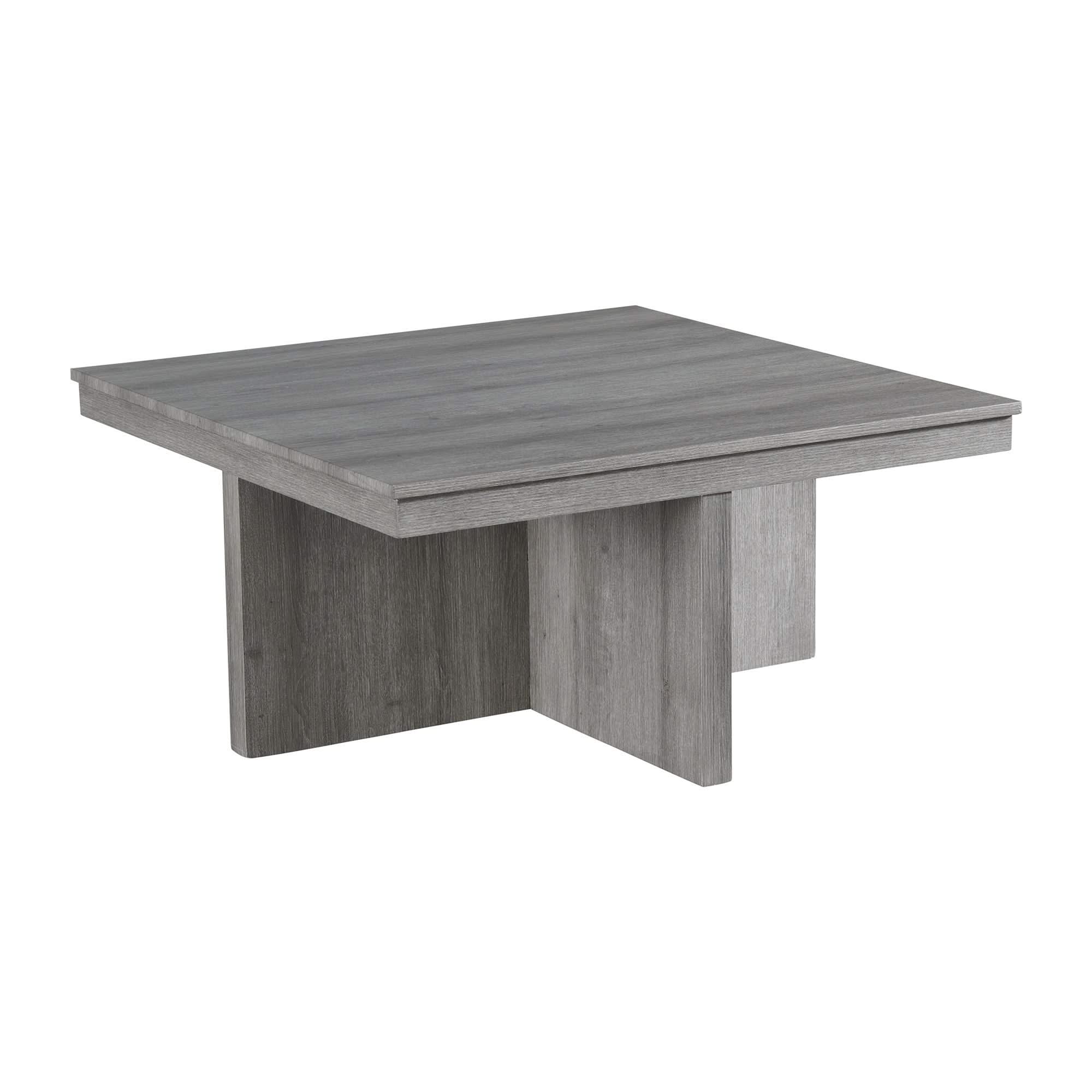 Uster - Coffee Table With Four Storage Stools - Gray - Image 4