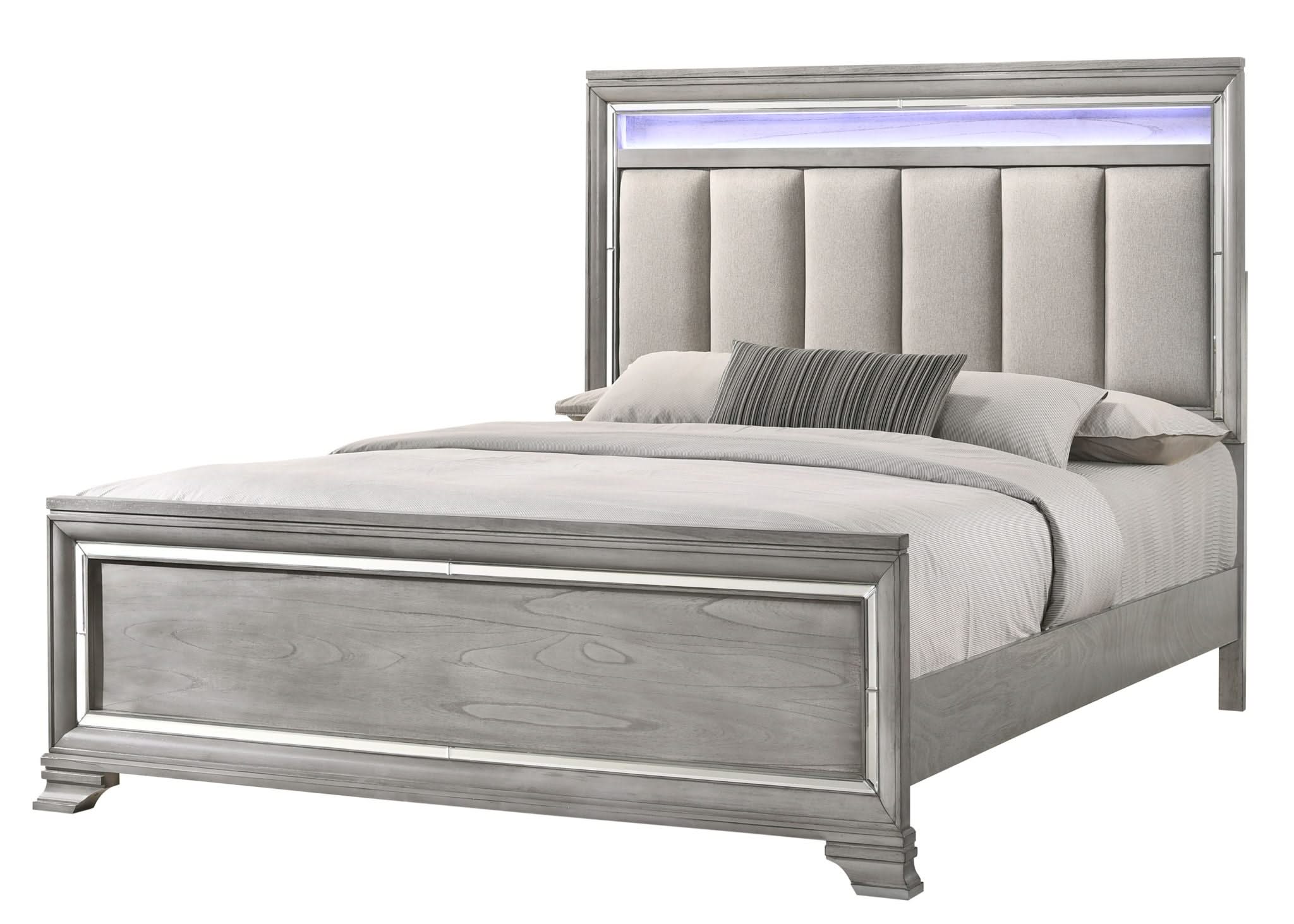 Vail - California King Upholstered Bed - Gray