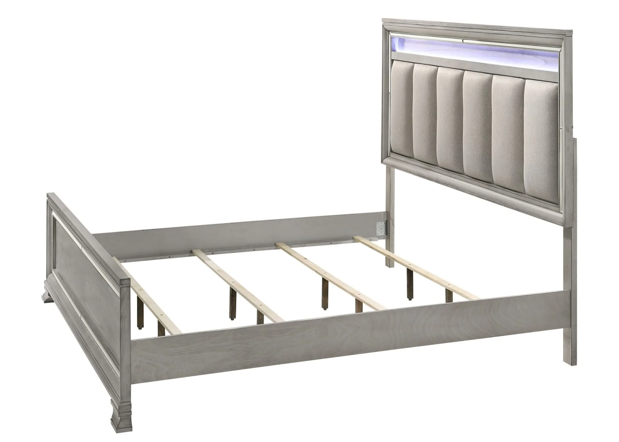 Vail - King Upholstered Bed - Gray - Image 2