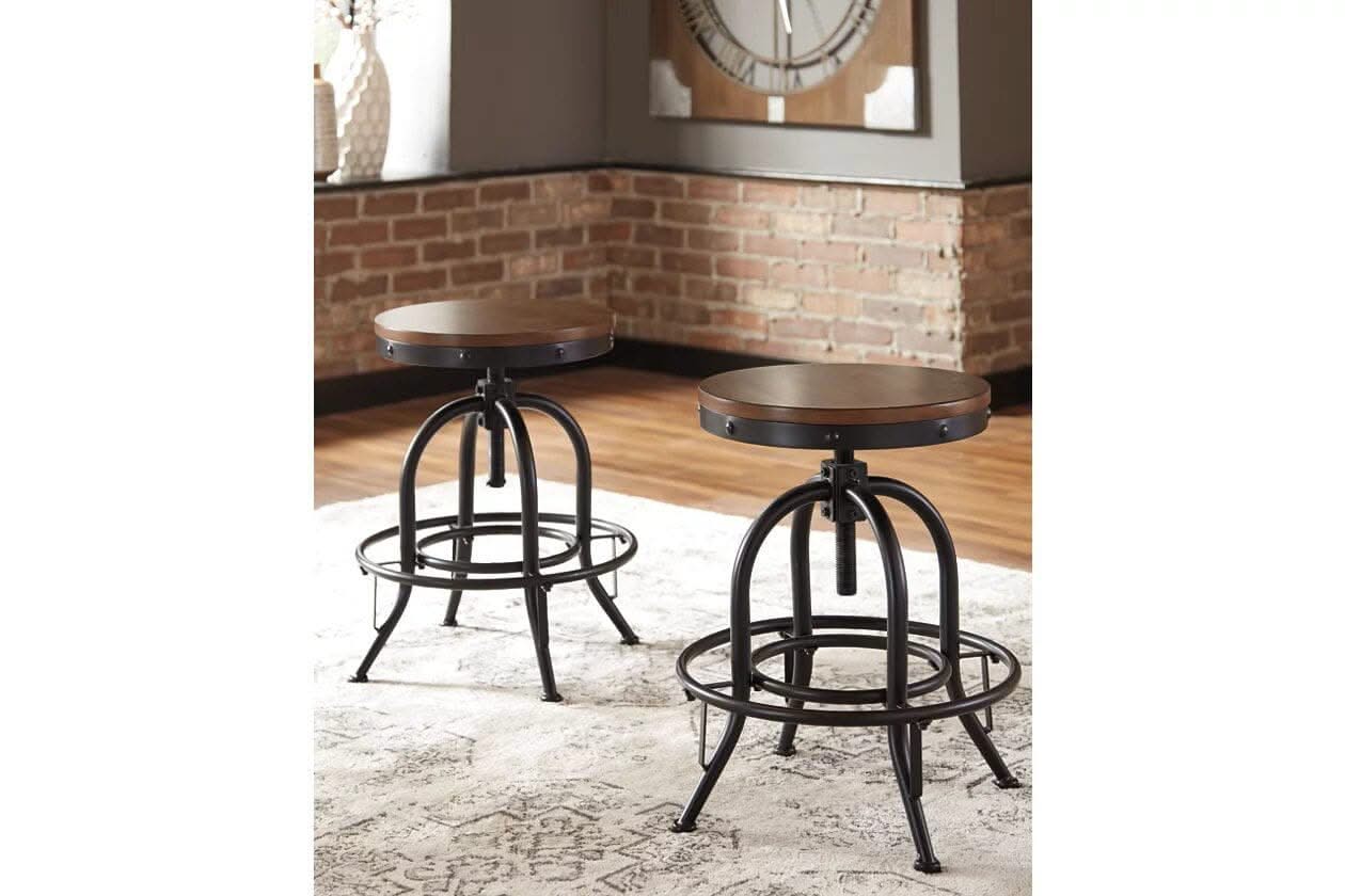VALEBECK SWIVEL 24" COUNTER STOOL - D546 - Image 2