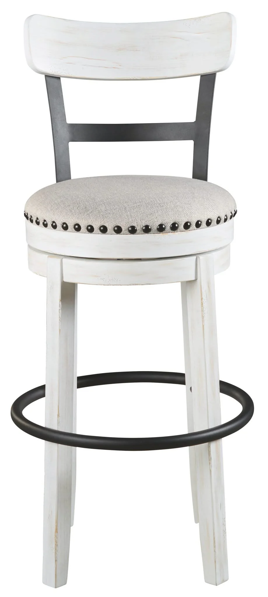 Valebeck - Tall Upholstered Swivel Barstool - Image 12