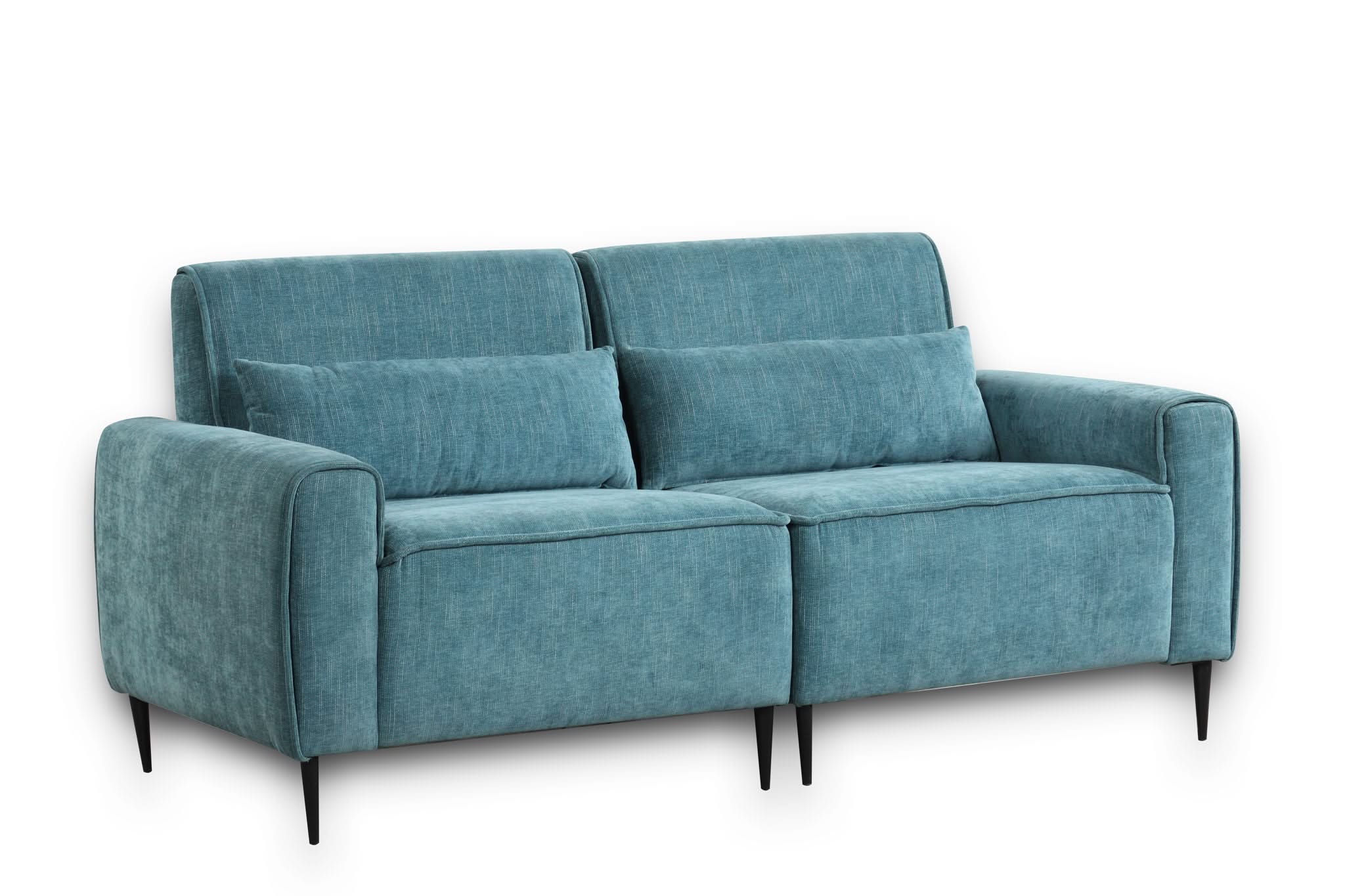 Valentina - Sofa With Metal Legs And Throw Pillows - Image 3