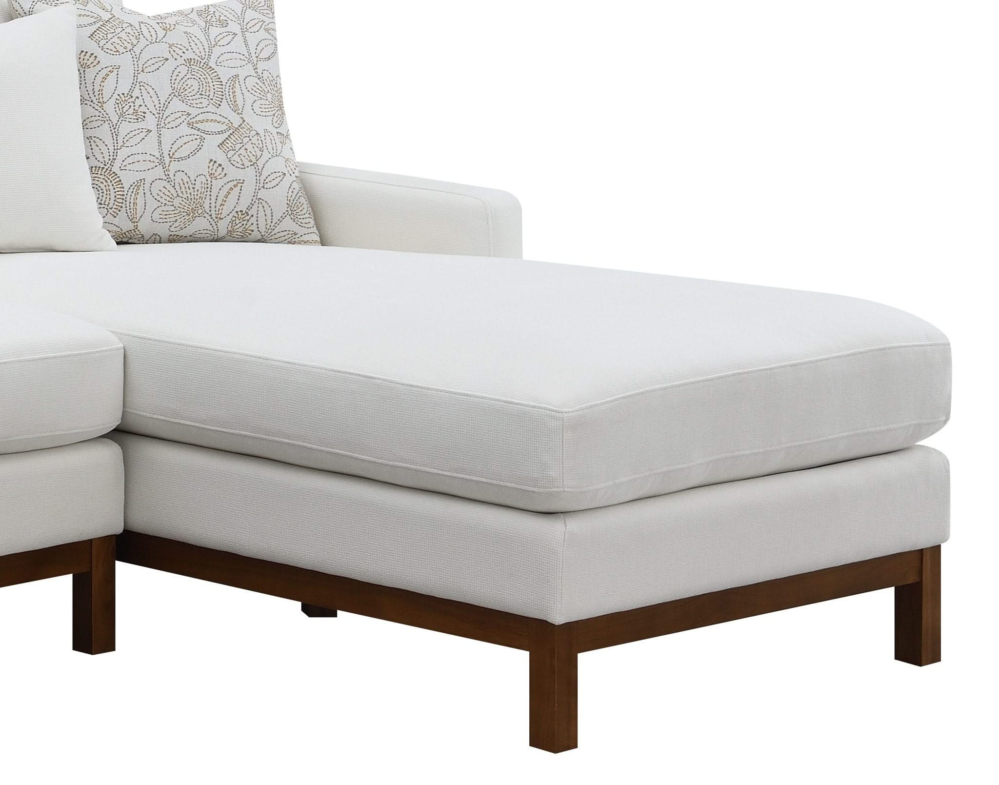 Valiant - Chenille Sectional Sofa With 4 Pillows - Ivory - Image 4