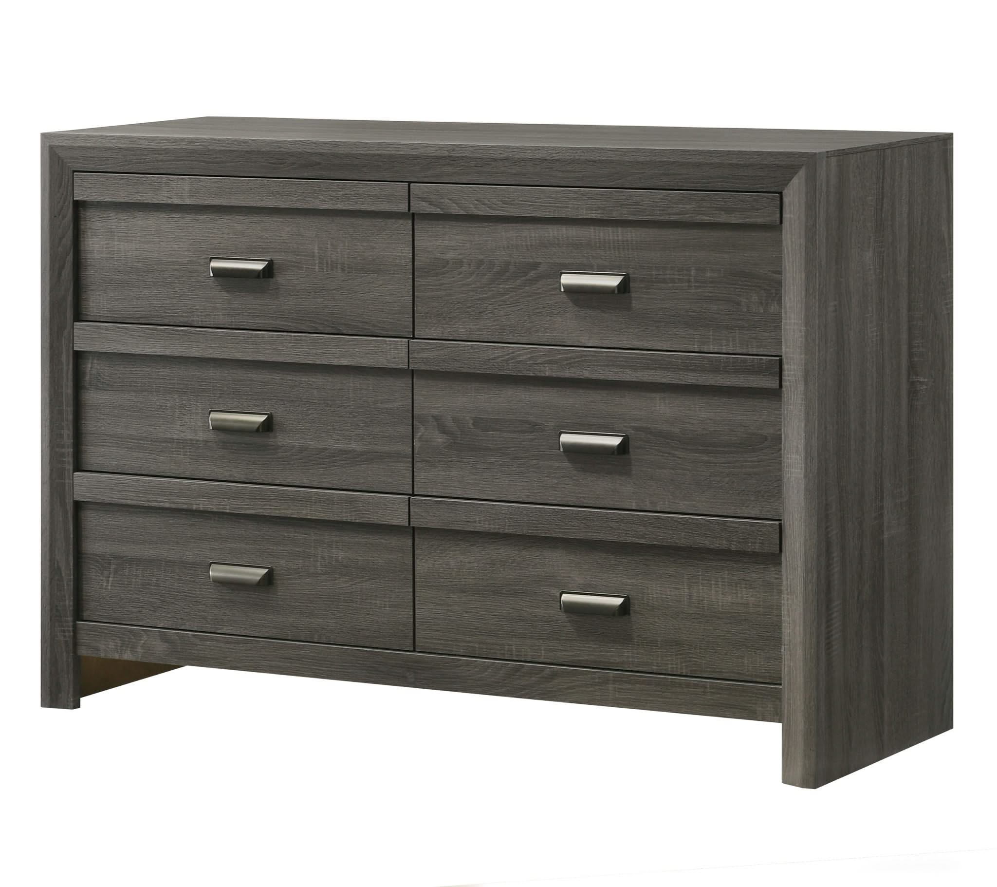 Valor - Queen 5 Piece Bedroom Set - Gray - Image 4