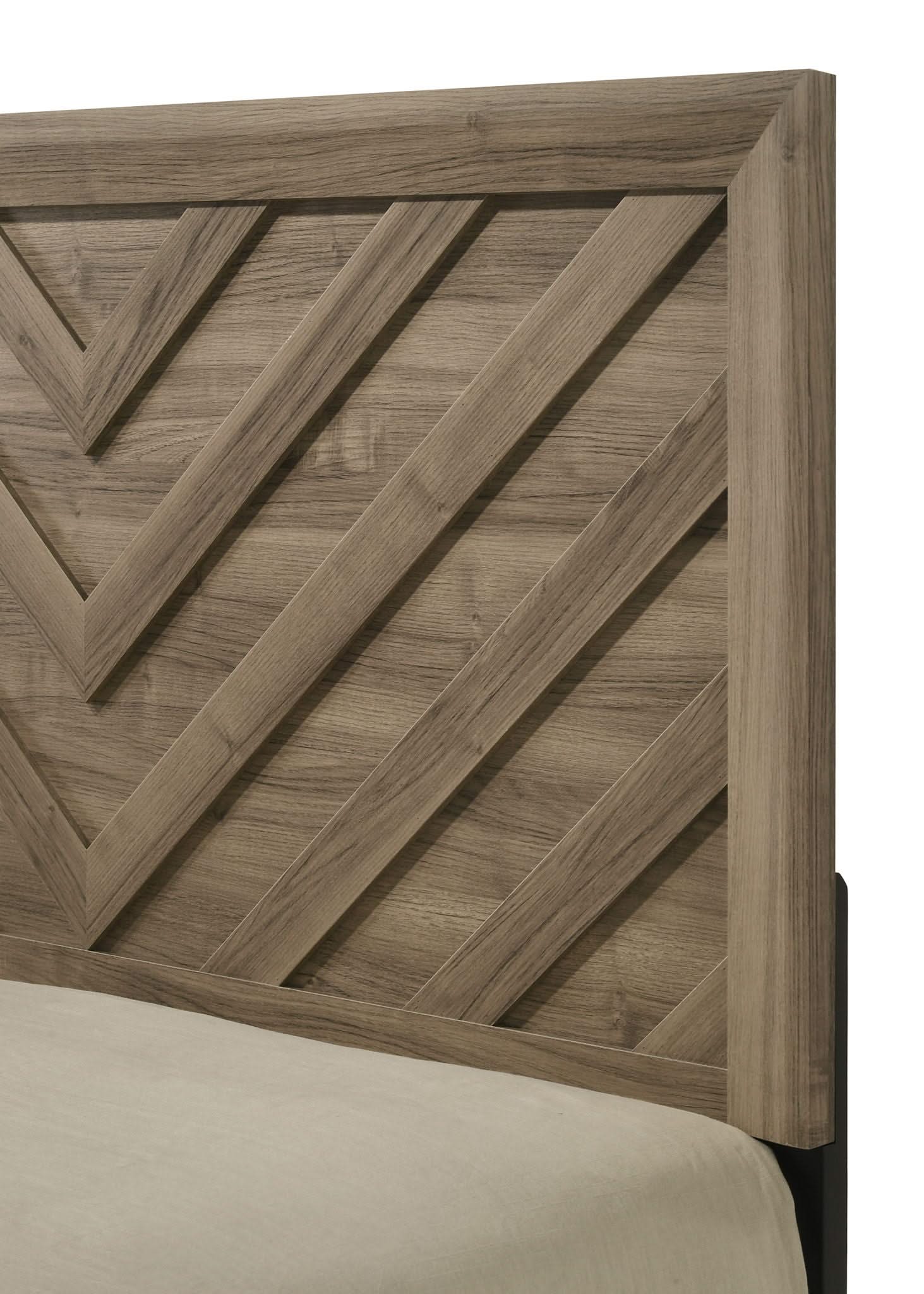 Valor - Queen Panel Bed - Light Bown - Image 3
