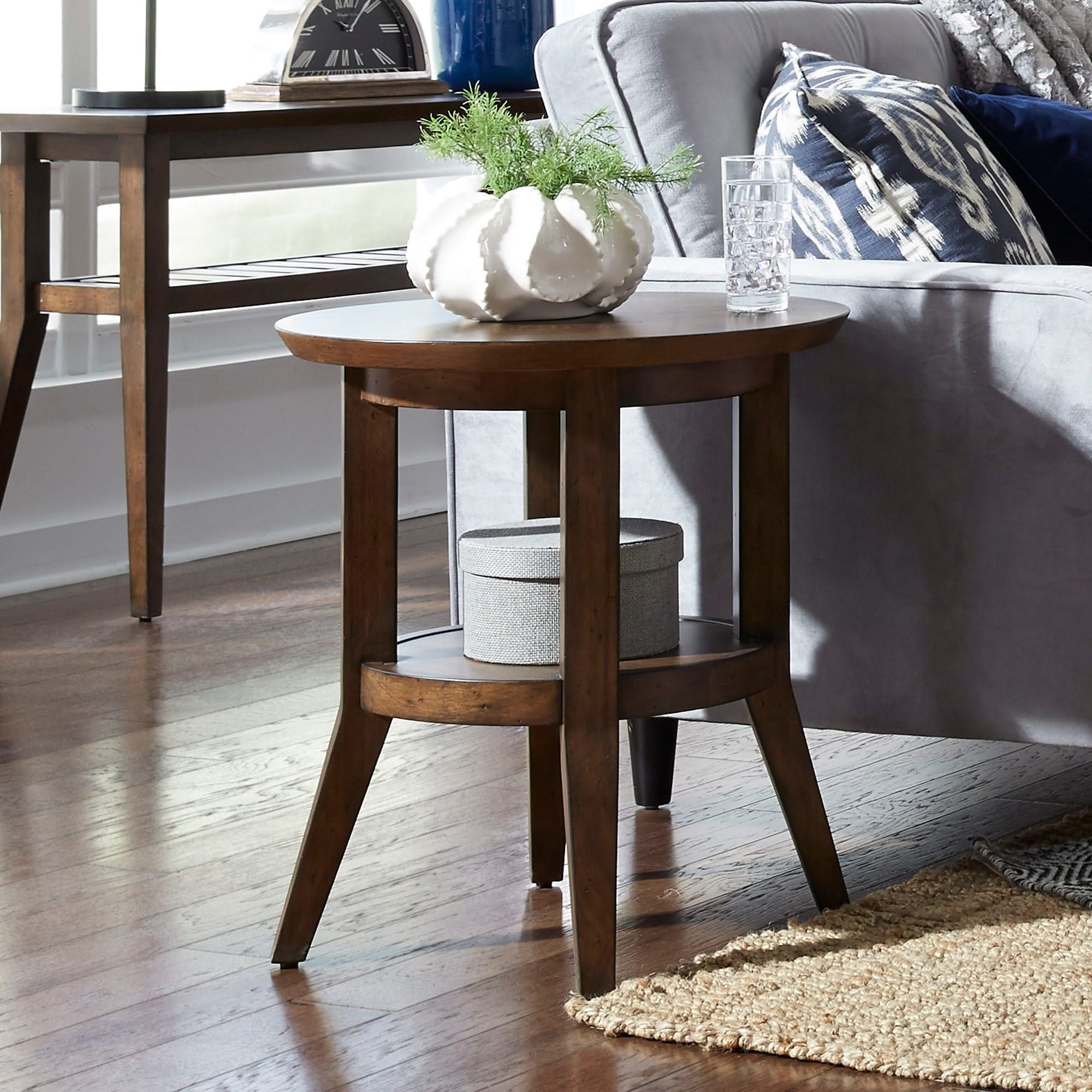 Ventura Blvd - Round End Table - Bronze Spice - Image 4