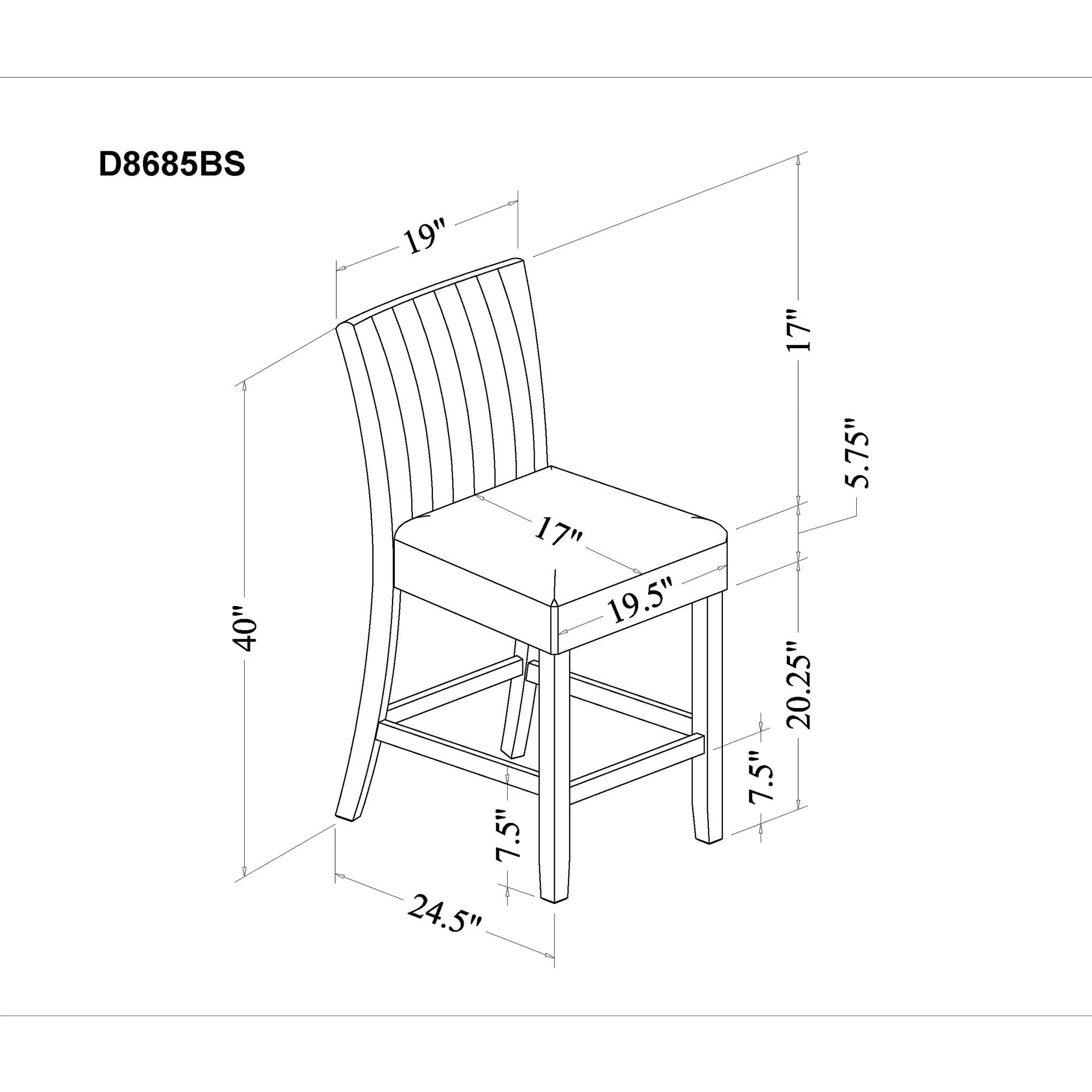 Vhong - Bar Stool - Image 2