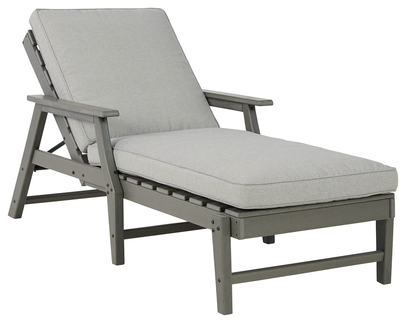 Visola - Chaise Lounge with Cushion - Gray - Image 2