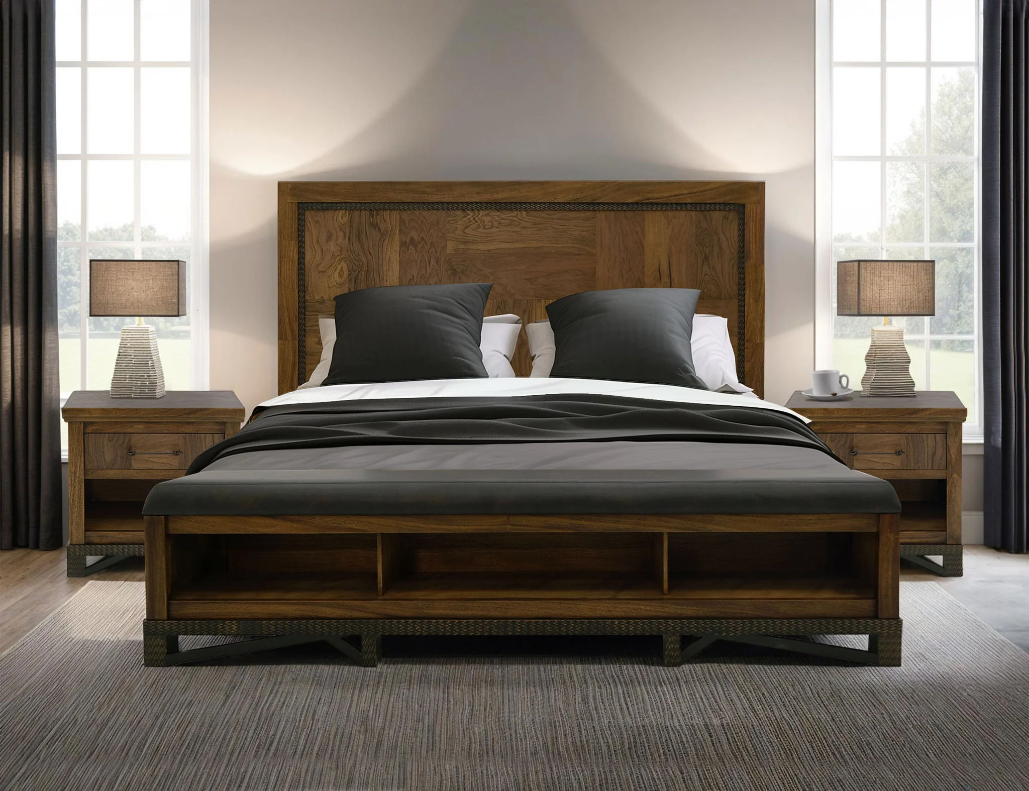 Walnut - Bed - Image 3