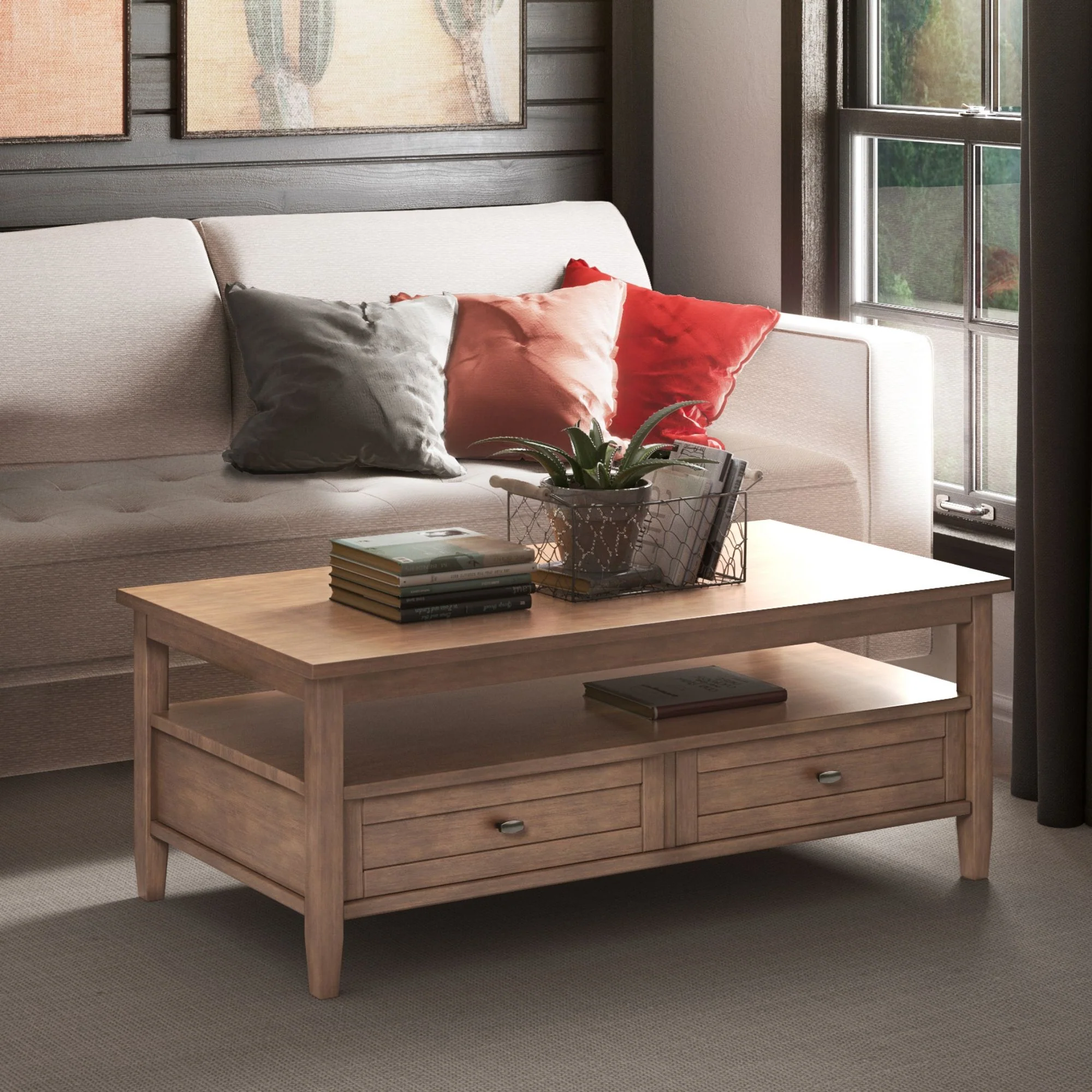 Warm Shaker - Coffee Table With Functional Storage - Image 6