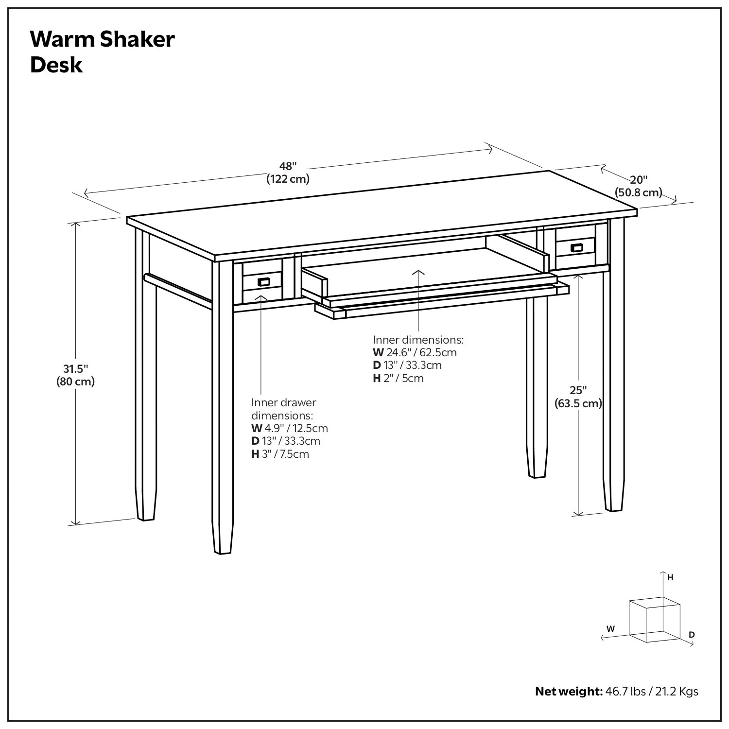 Warm Shaker - Desk - Tobacco Brown - Image 2
