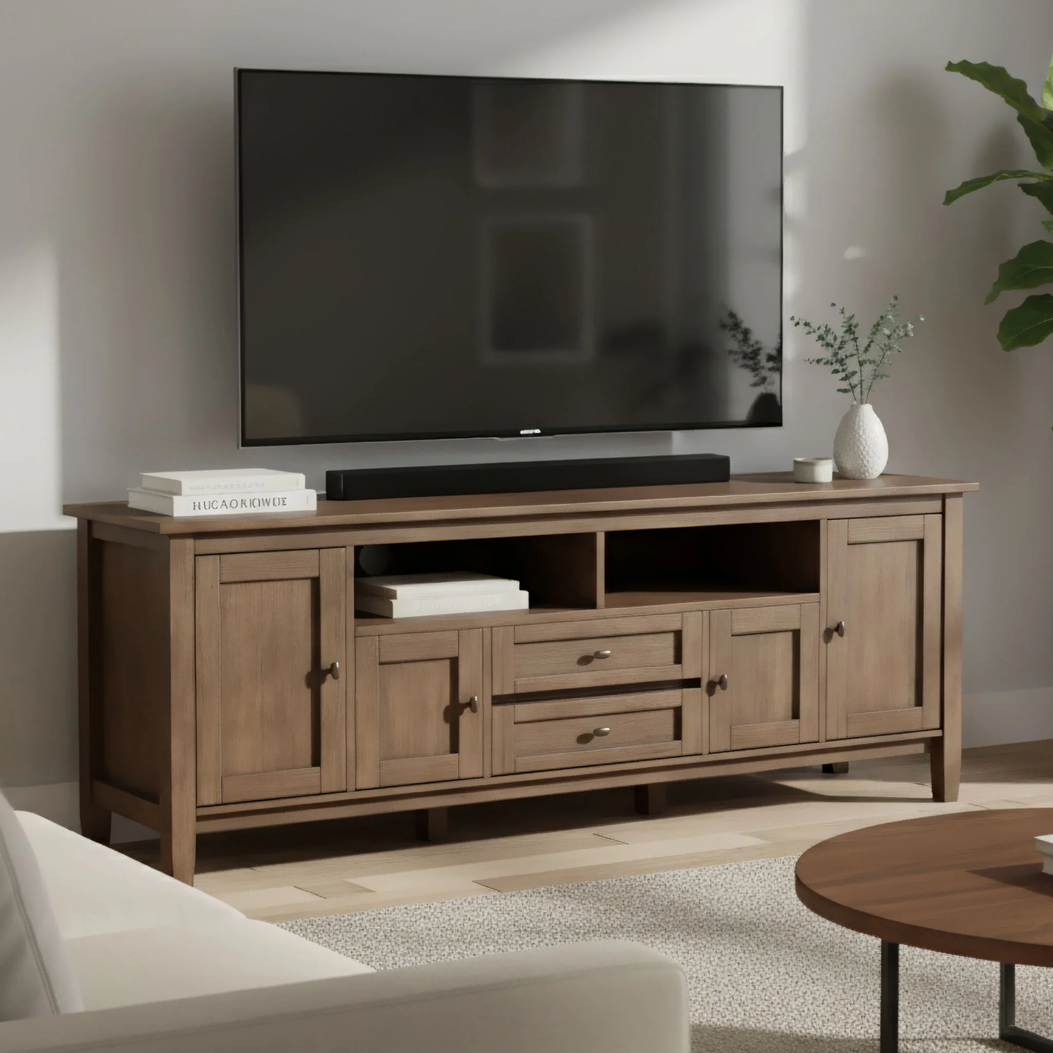 Warm Shaker - Handcrafted TV Media Stand - Image 9
