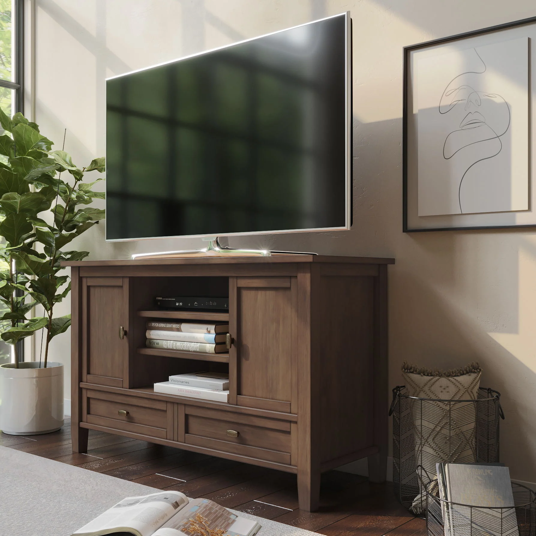 Warm Shaker - TV Media Stand Handcrafted - Image 14