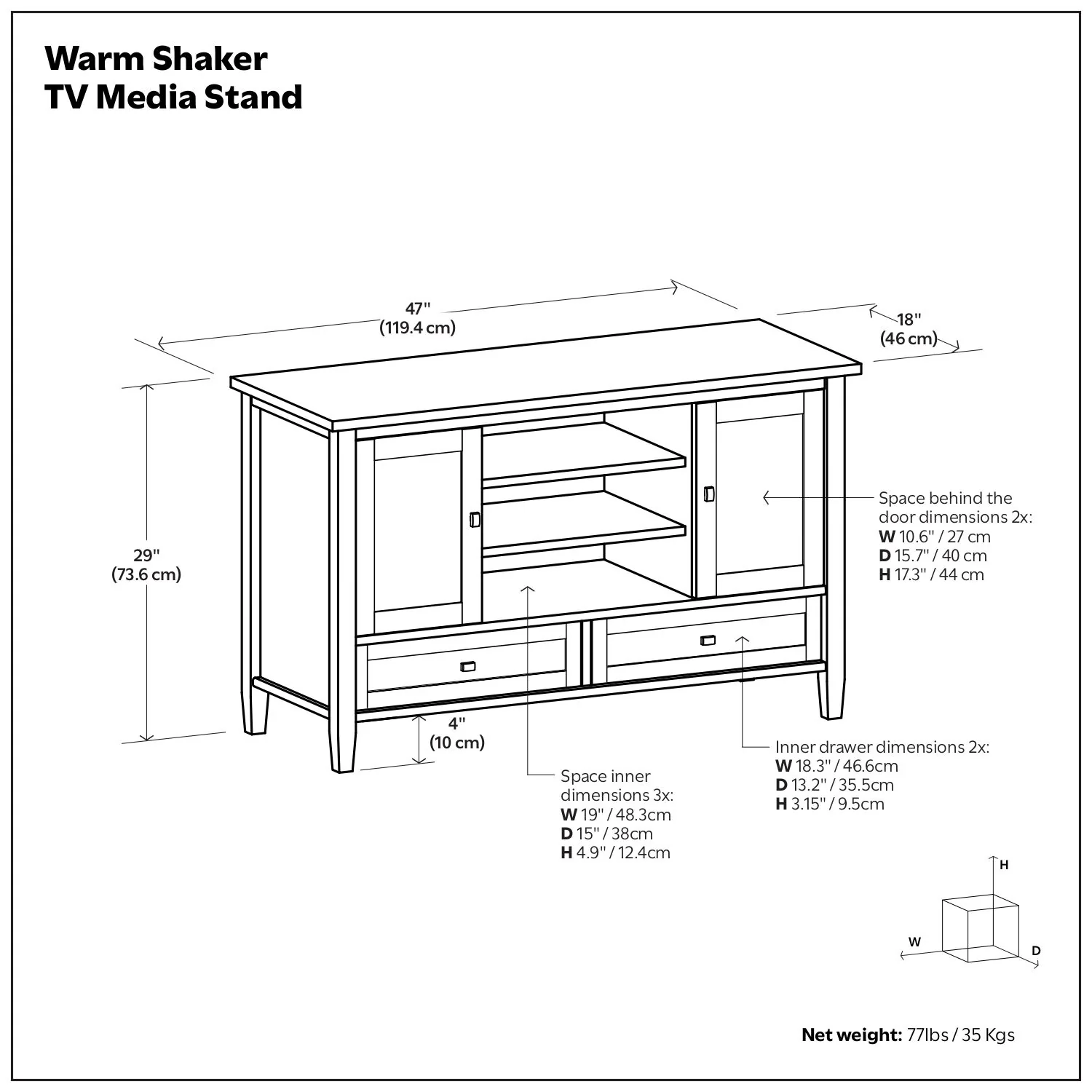 Warm Shaker - TV Media Stand Handcrafted - Image 17