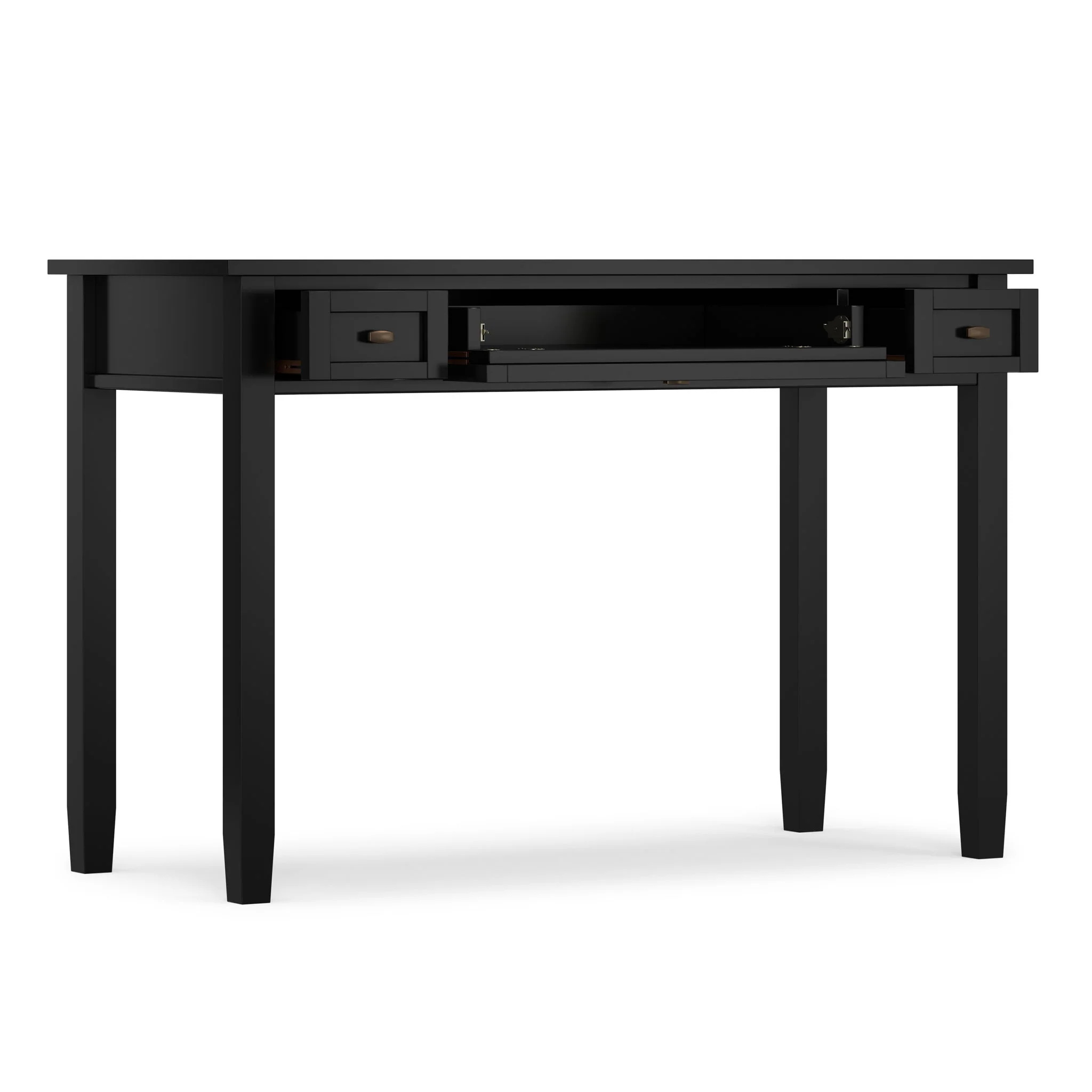 Warm Shaker - Writing Desk With Drawers - Black - Image 4