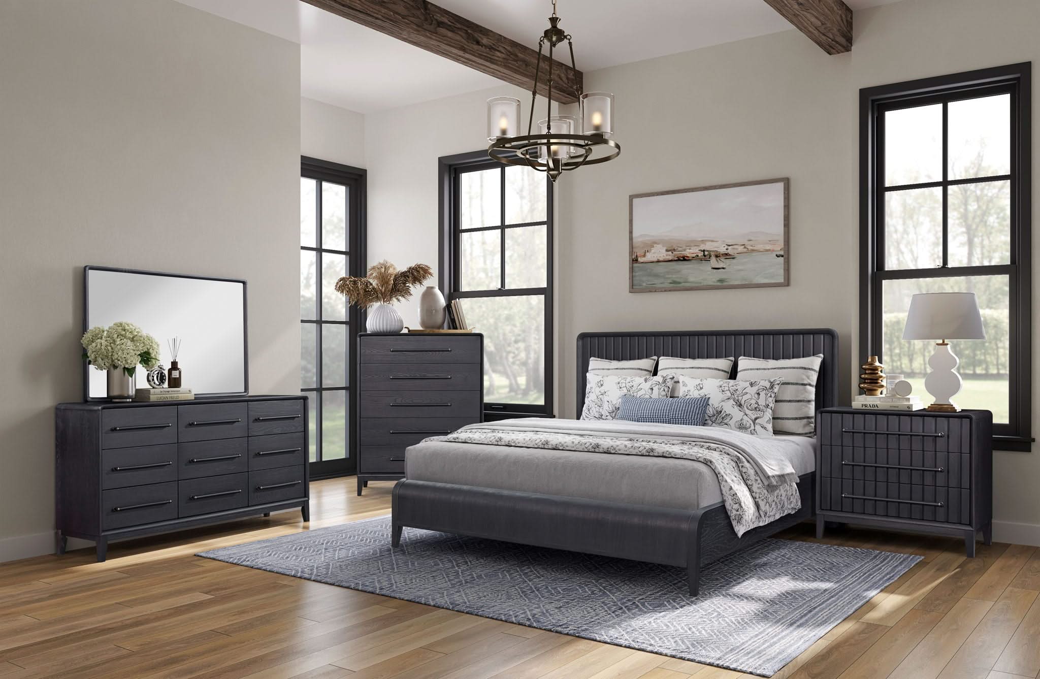 Waterfall Panel Bed & Design Elements - Image 4