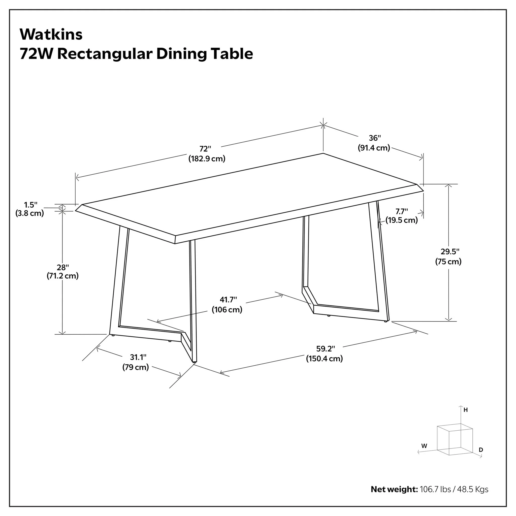 Watkins - Sturdy Dining Table - Image 6