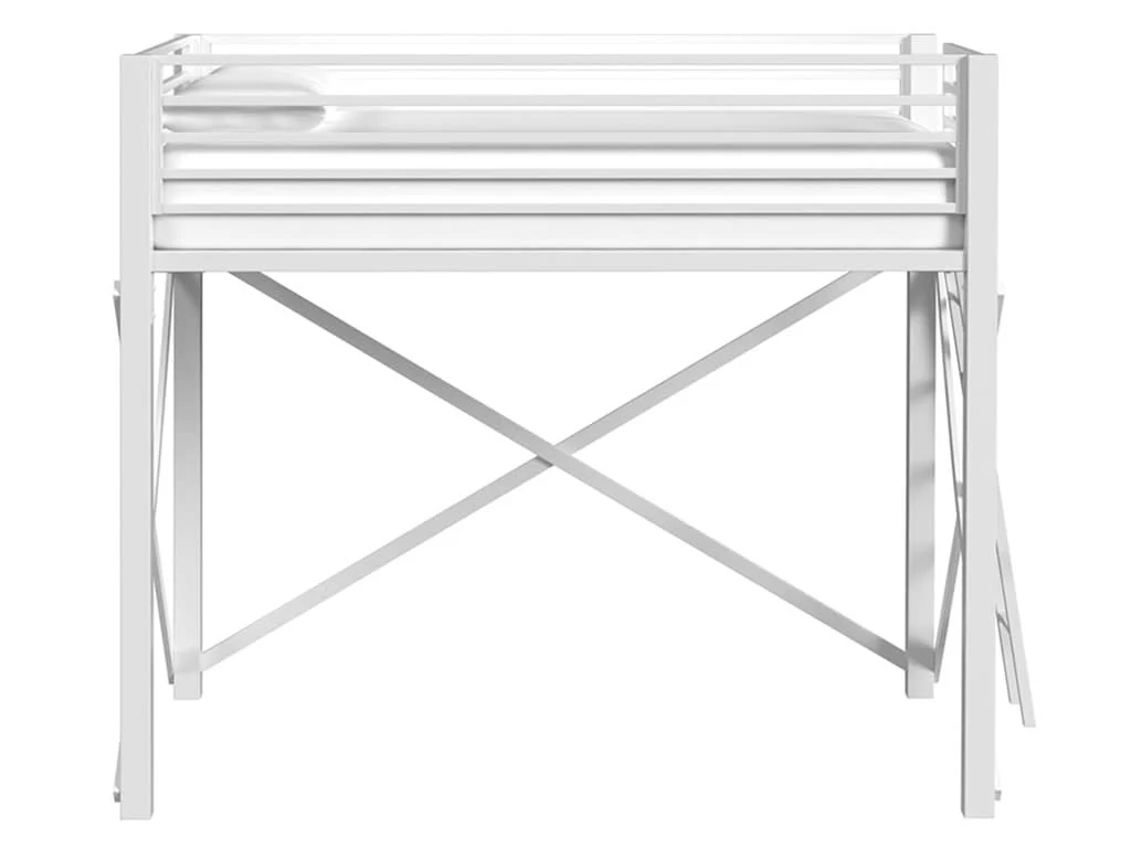 Waverly Full Loft Bunk Bed with Ladder – Available in Black or White - Image 4
