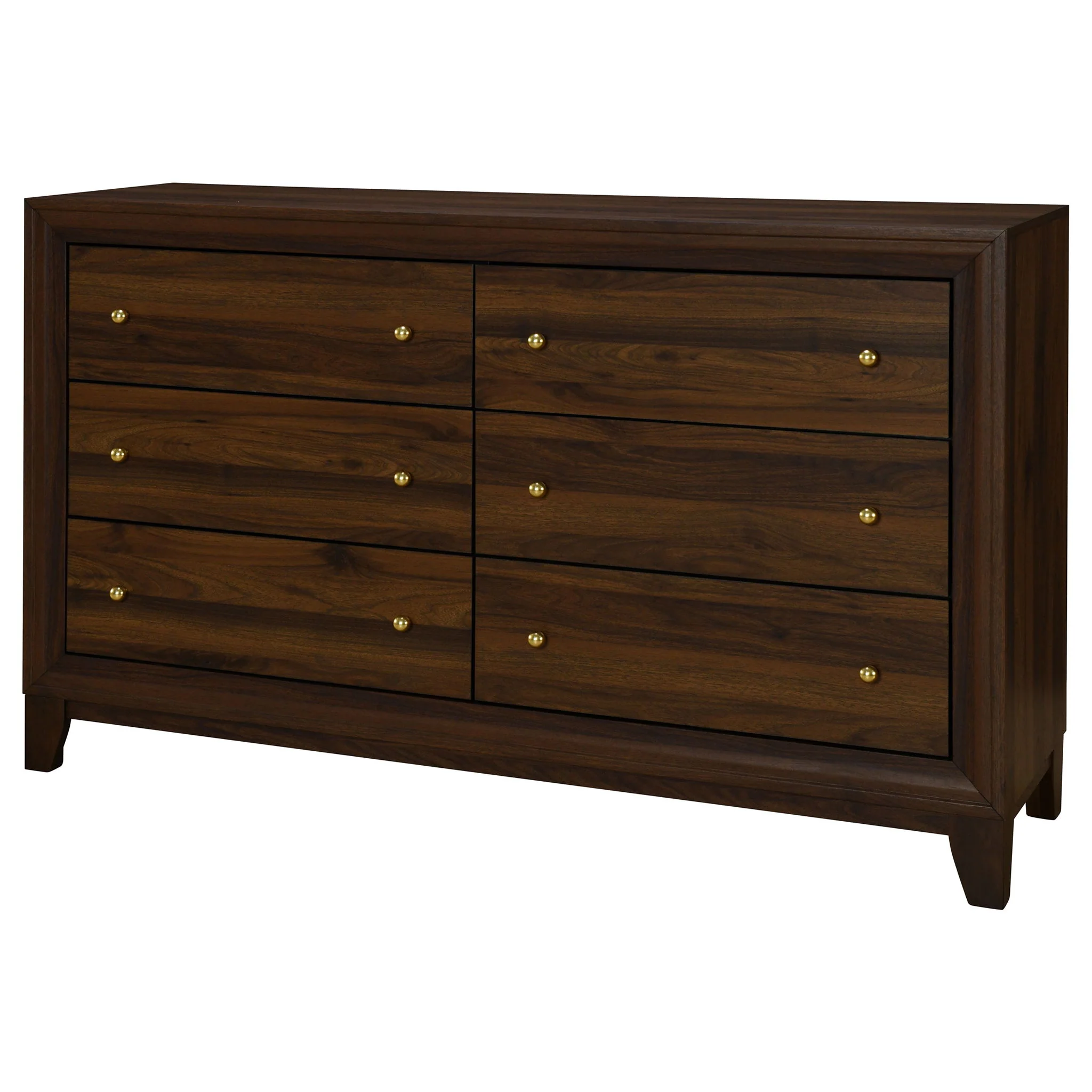 Welsley 6-drawer Dresser Cabinet Walnut - Image 3