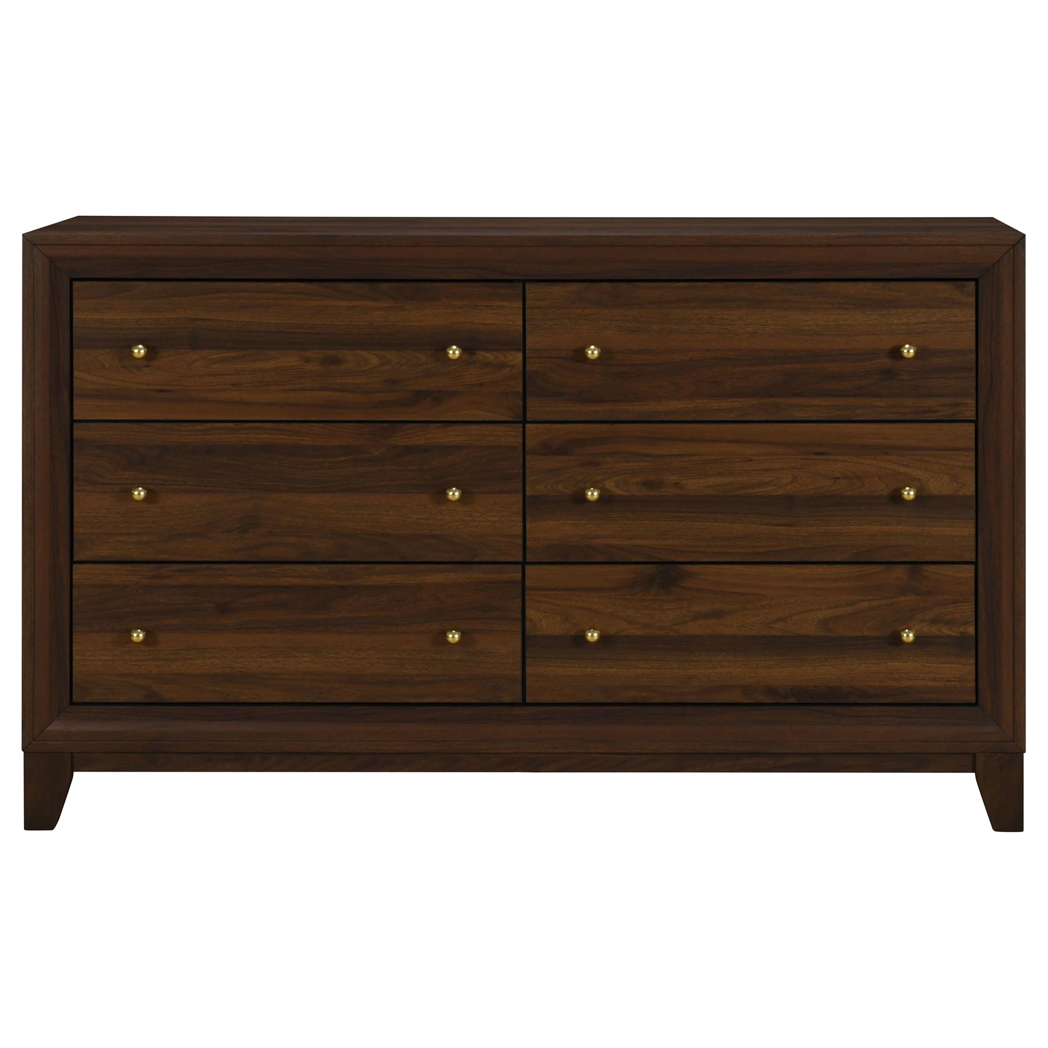 Welsley 6-drawer Dresser Cabinet Walnut - Image 4