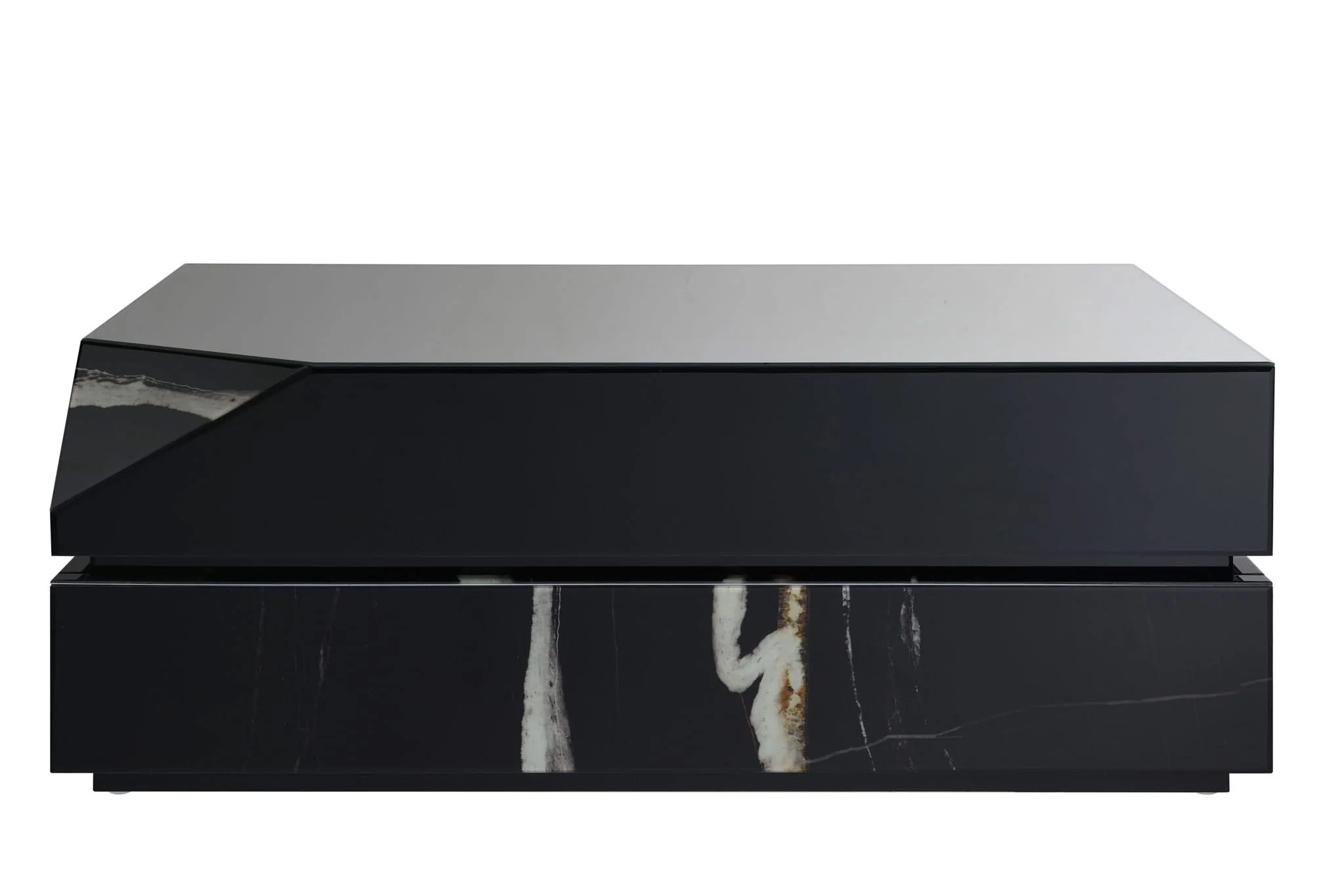 Wenona - Mirrored Coffee Table - Black - Image 3