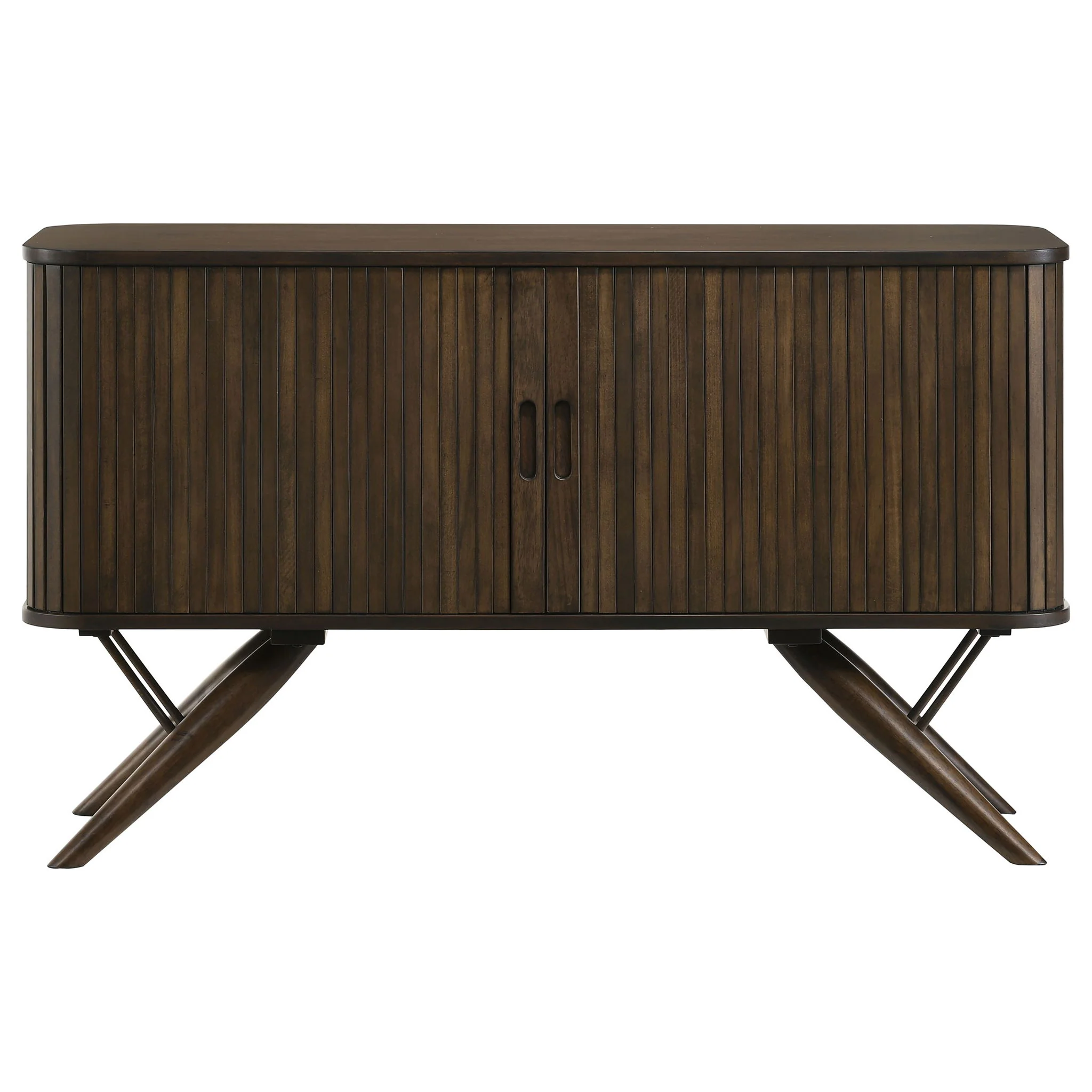 Wes 2-door Sideboard Buffet Storage Cabinet Dark Walnut - Image 2