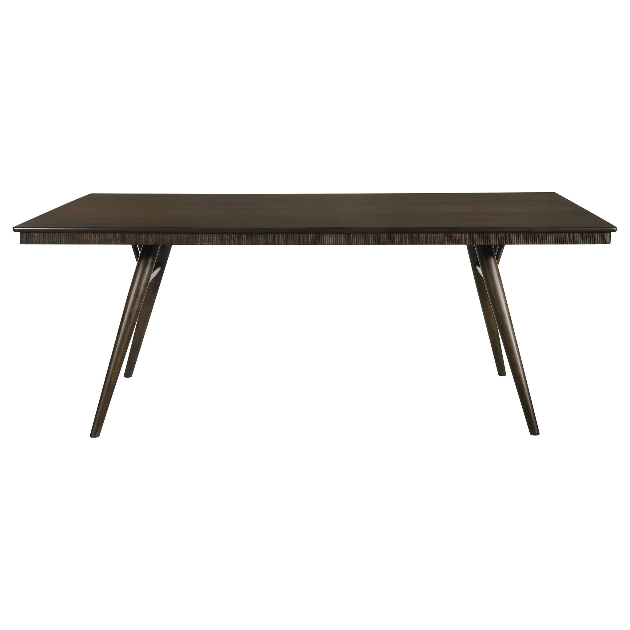 Wes Rectangular 80-inch Wood Dining Table Dark Walnut - Image 4