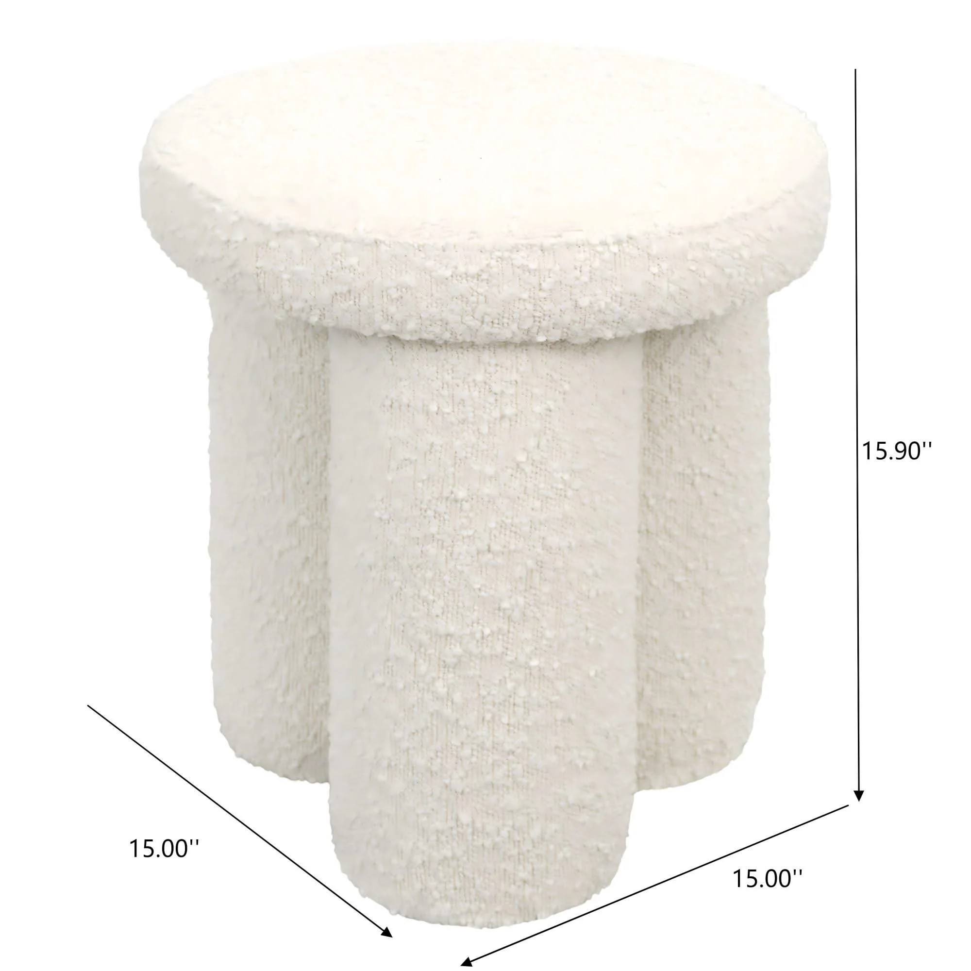 Wesley - Stool - Ivory - Image 2
