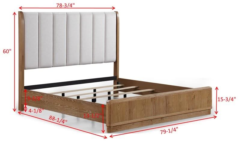 Westcott - Queen Panel Bed - Cerused Natural - Image 4