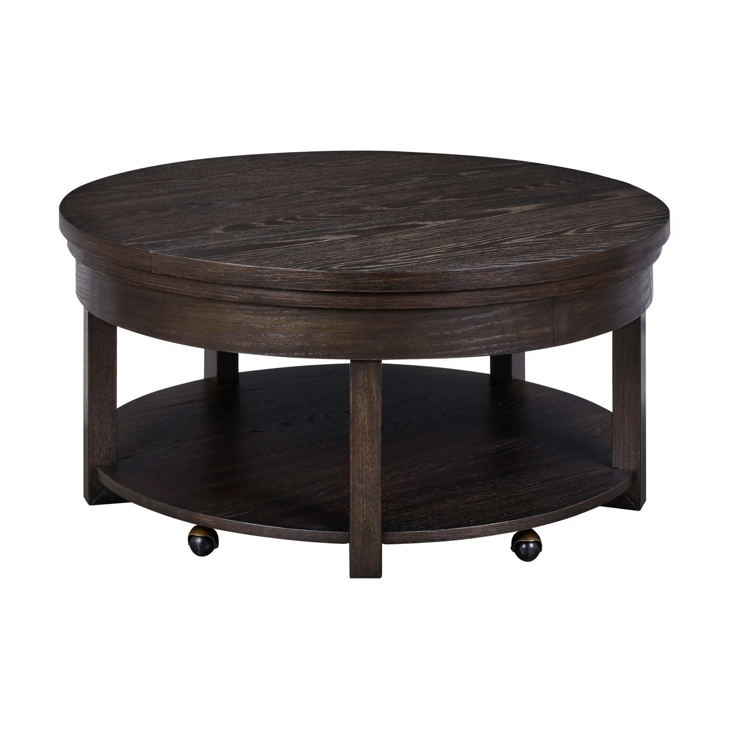 Weston - Round Lift Top Cocktail Table - Peppercorn - Image 3