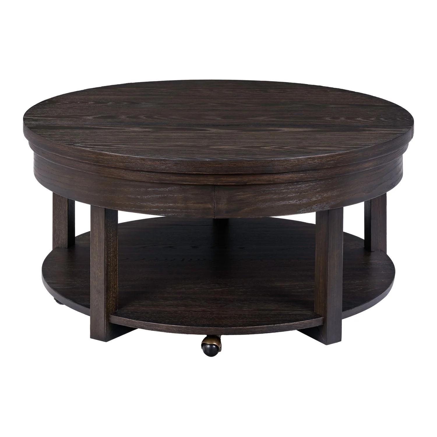 Weston - Round Lift Top Cocktail Table - Peppercorn - Image 4