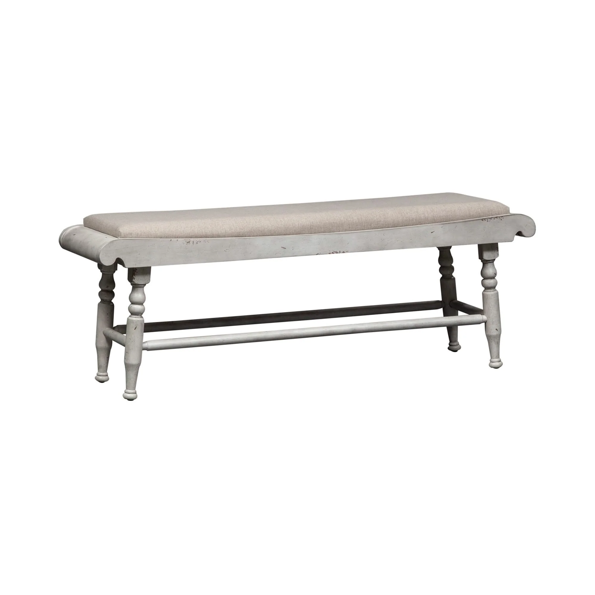 Whitney - Bench - Antique Linen / Weathered Gray - Image 4