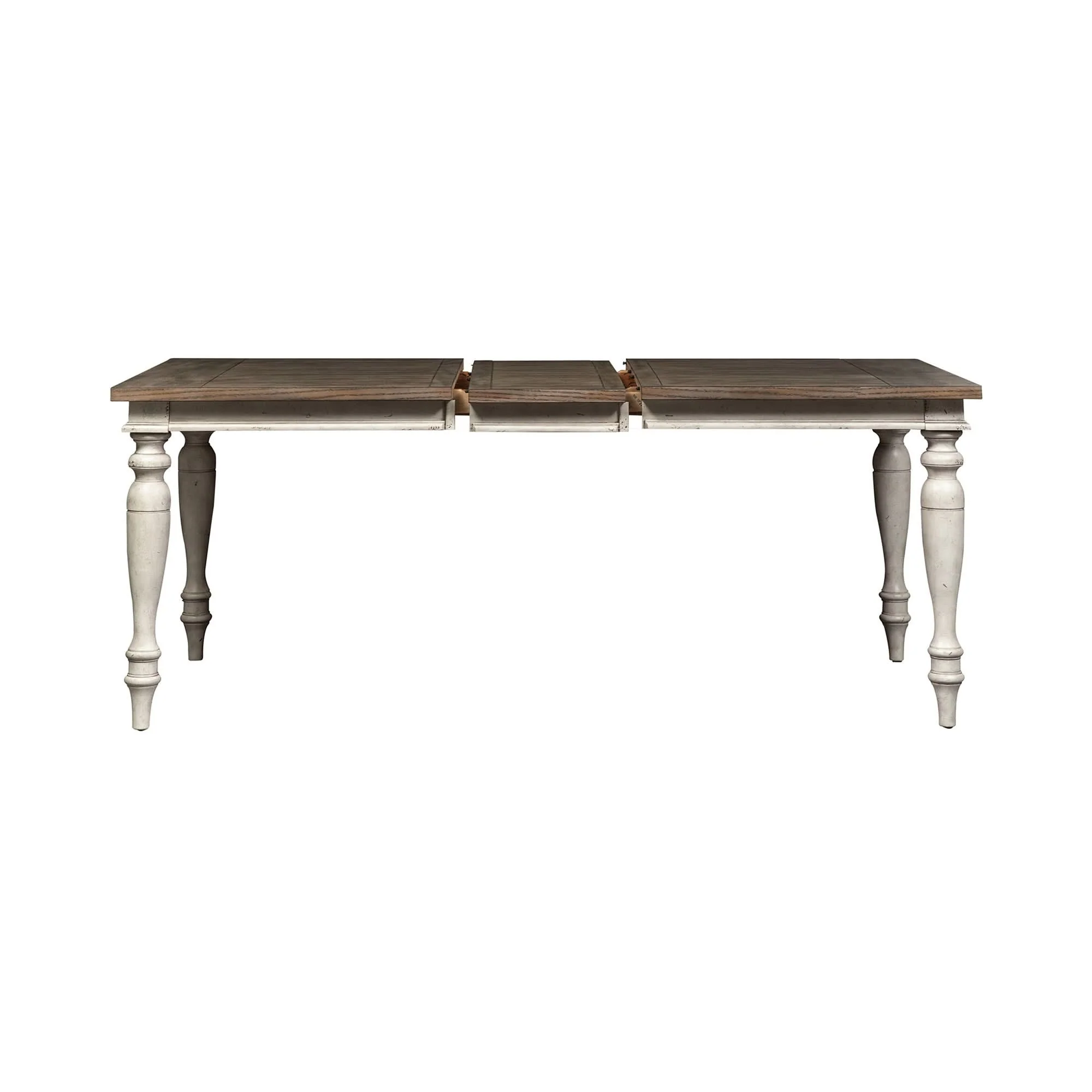 Whitney - Rectangular Leg Table - Antique Linen / Weathered Gray - Image 2