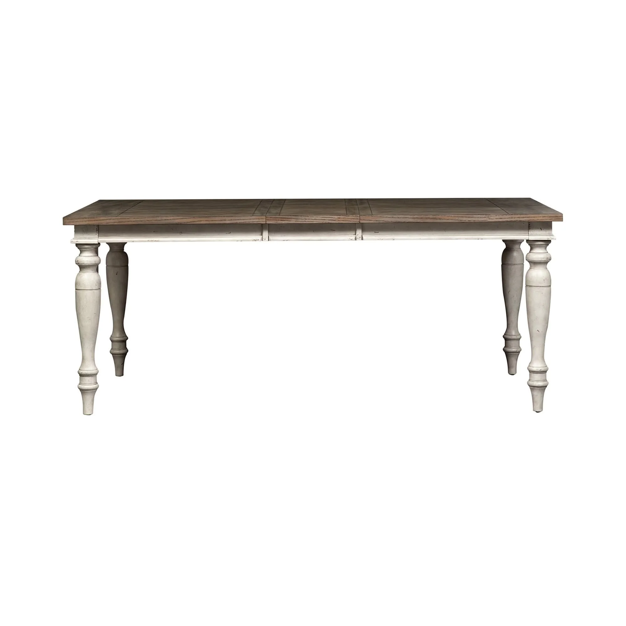 Whitney - Rectangular Leg Table - Antique Linen / Weathered Gray - Image 4