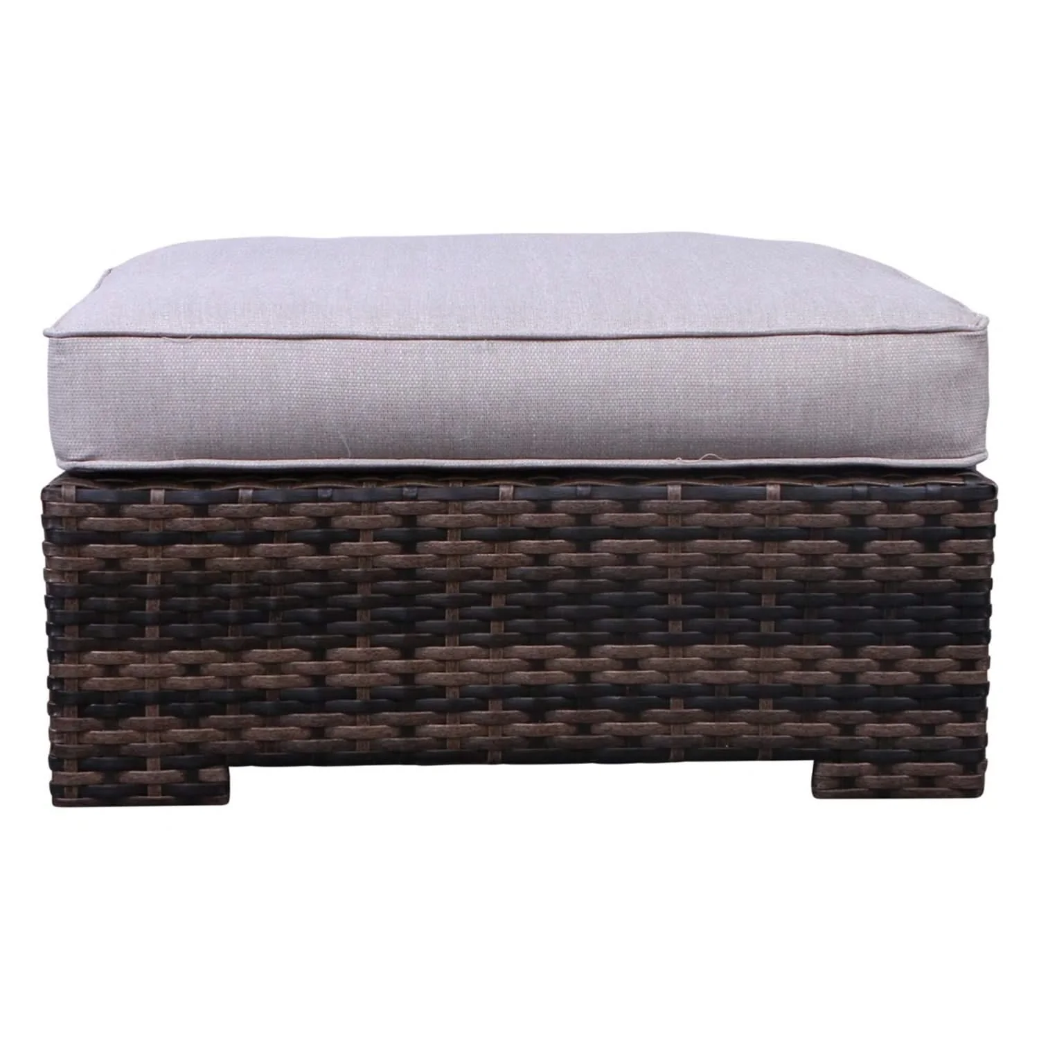 Wide Patio Sectional With Cushions - Brown - Image 2