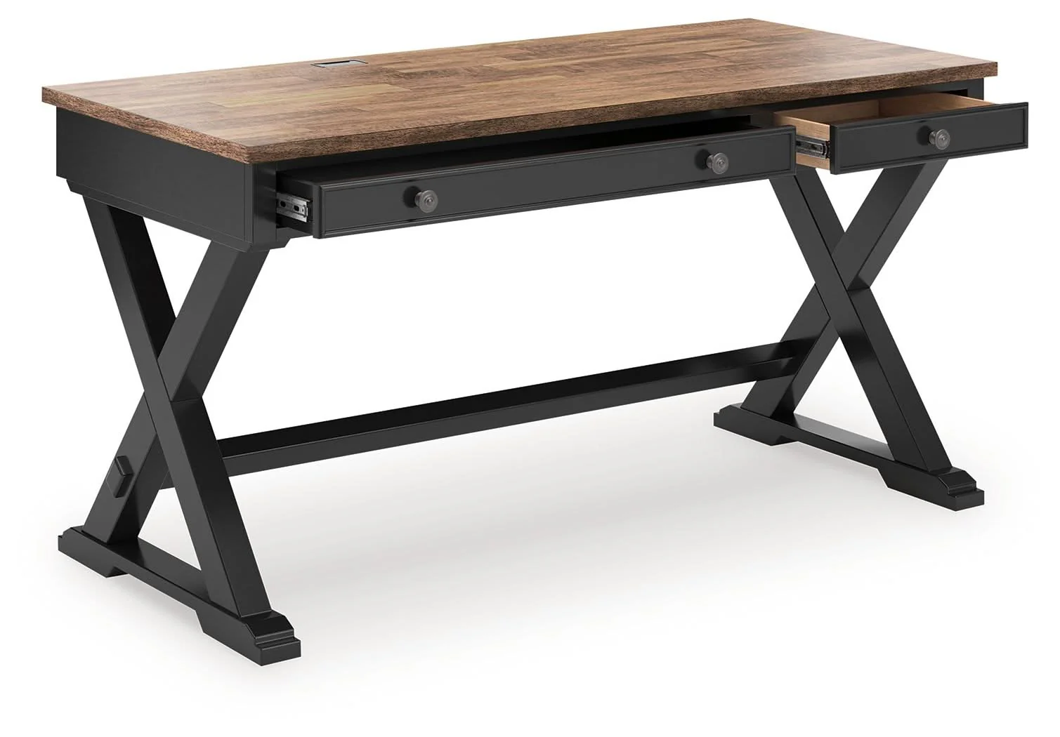Wildenauer - Home Office Desk - Brown / Black - Image 3