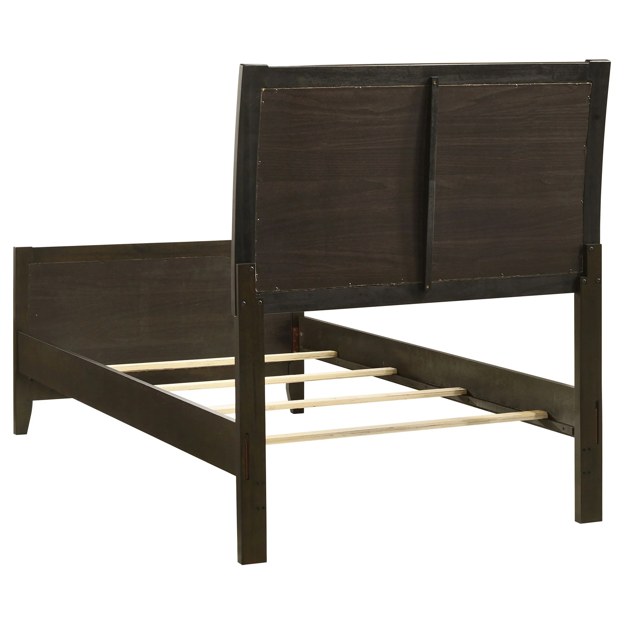 Wilkes 51-inch Upholstered Twin Bed Dark Cocoa - Image 4