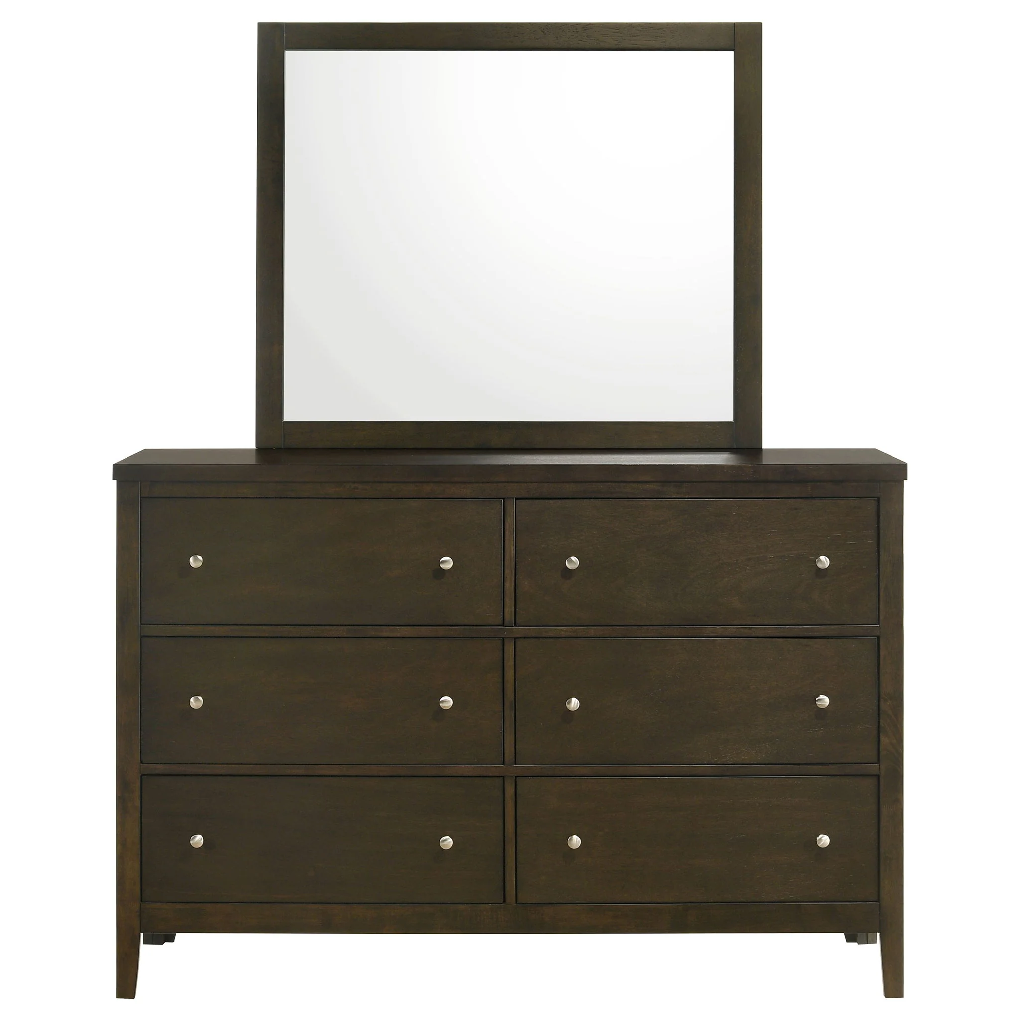 Wilkes 6-drawer Dresser and Mirror Dark Cocoa - Image 2